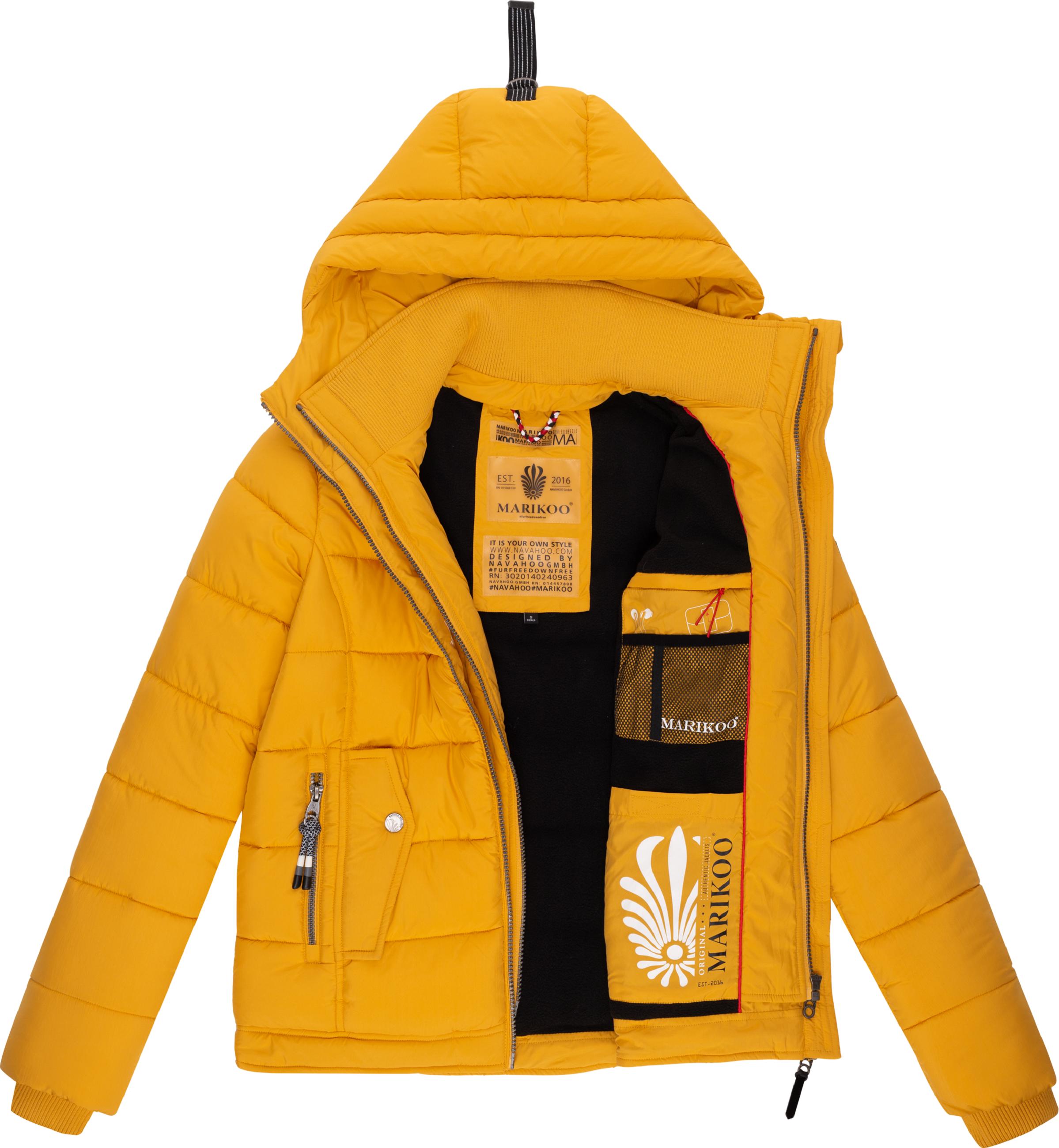 Winter Steppjacke mit Kapuze "Taisaa Prc" Yellow