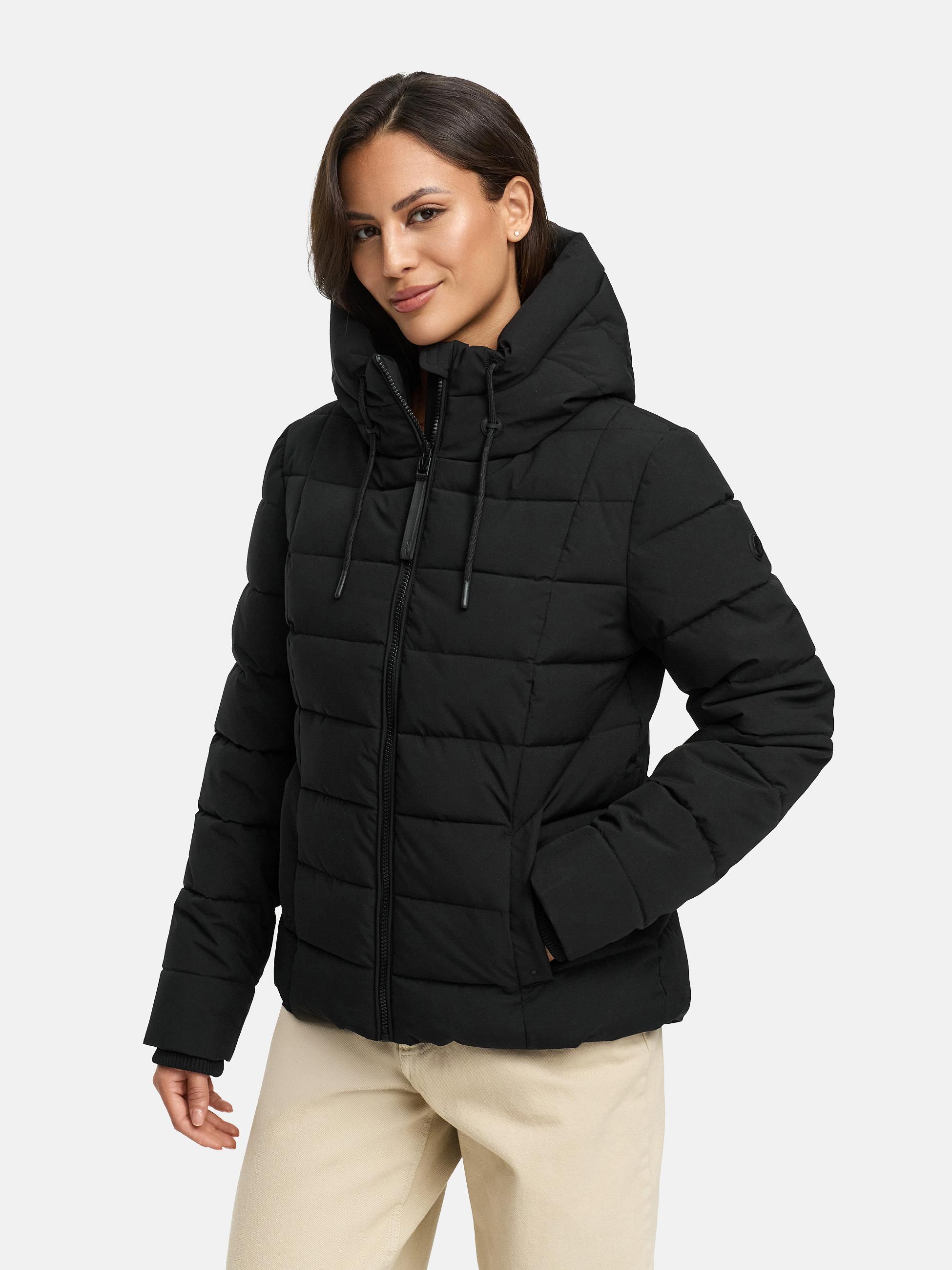 Steppjacke mit Kapuze "Tayenaa 16-1" Black