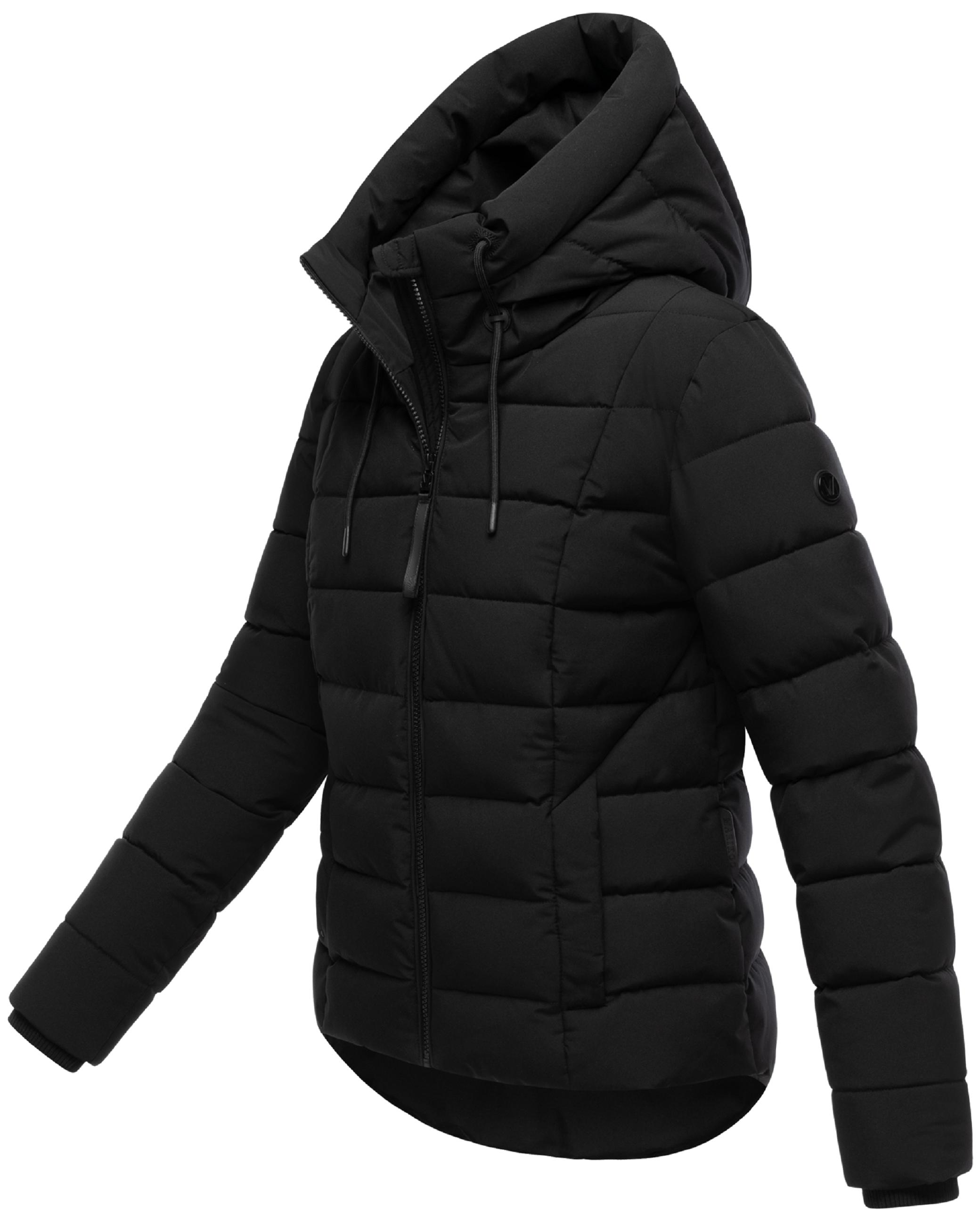 Steppjacke mit Kapuze "Tayenaa 16-1" Black