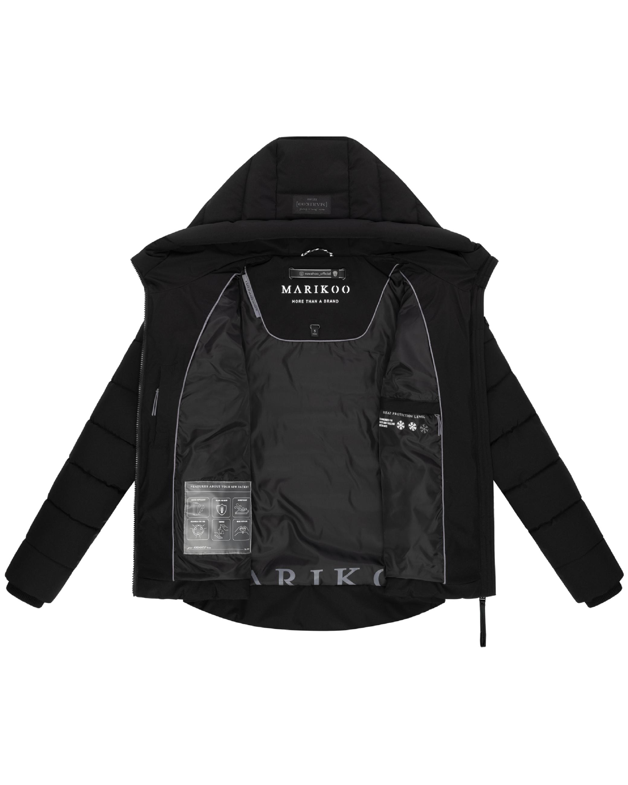 Steppjacke mit Kapuze "Tayenaa 16-1" Black