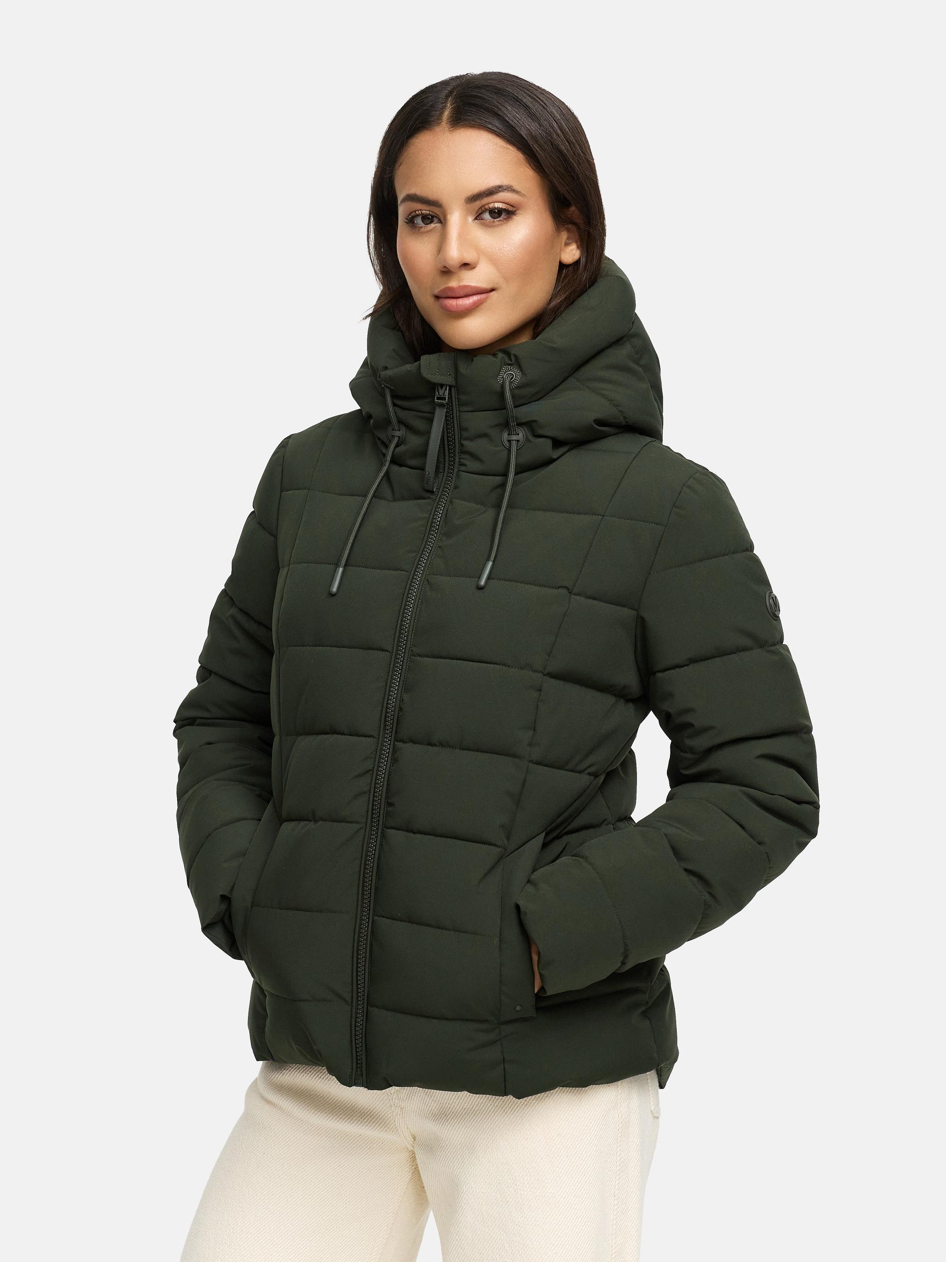 Steppjacke mit Kapuze "Tayenaa 16-1" Dark Olive