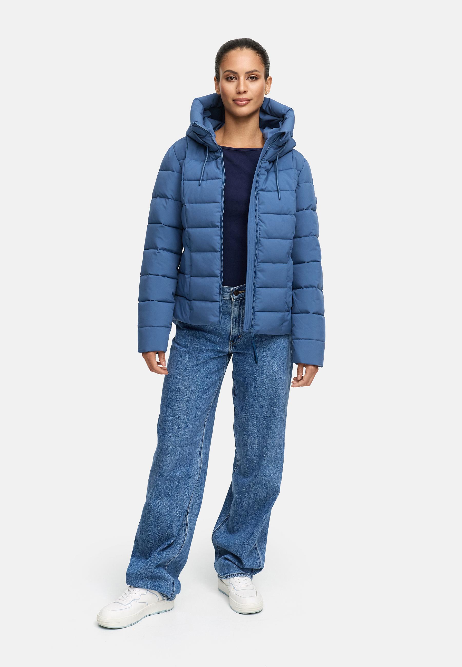 Steppjacke mit Kapuze "Tayenaa 16-1" Dusty Blue