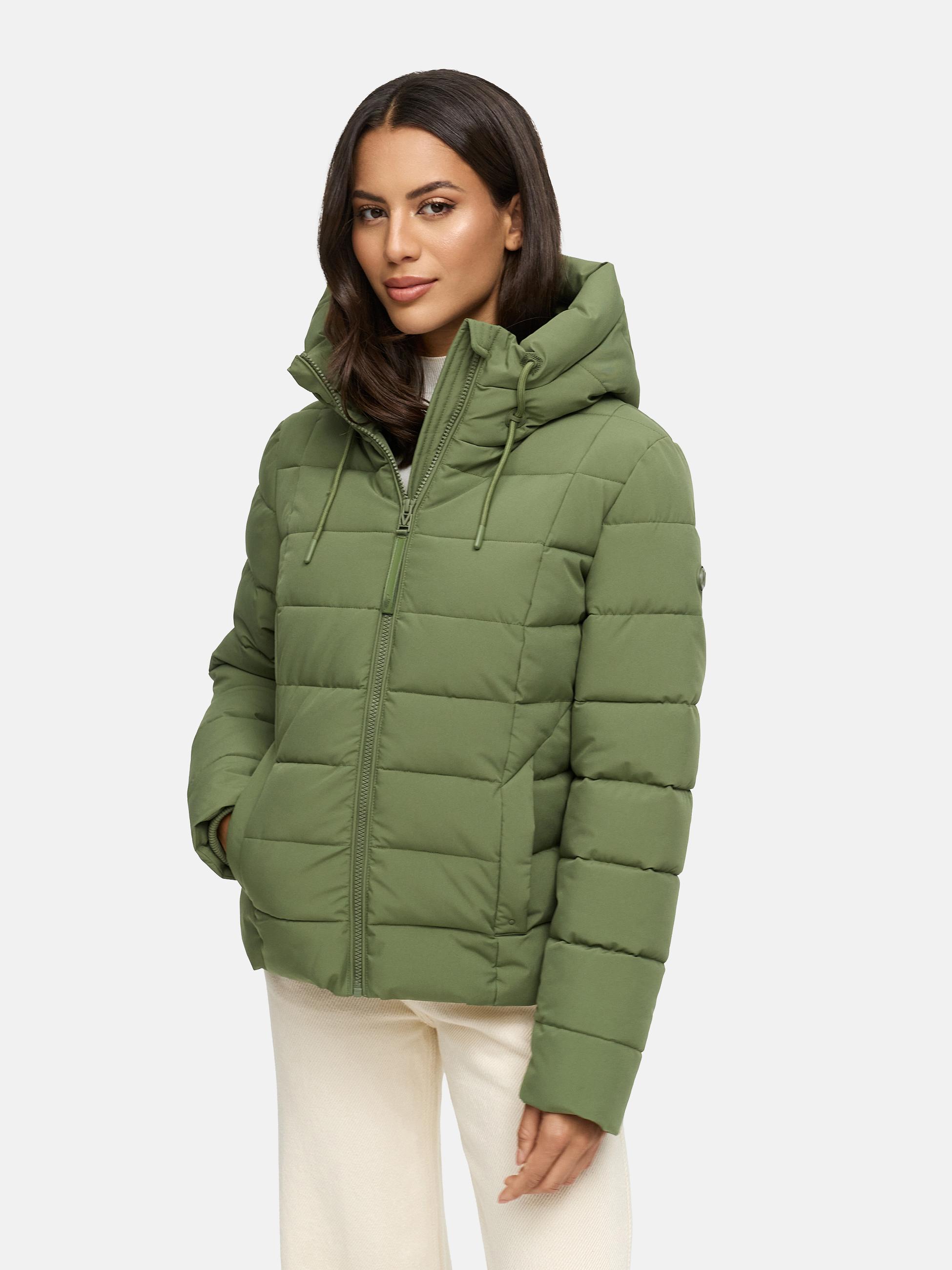 Steppjacke mit Kapuze "Tayenaa 16-1" Olive Leaf