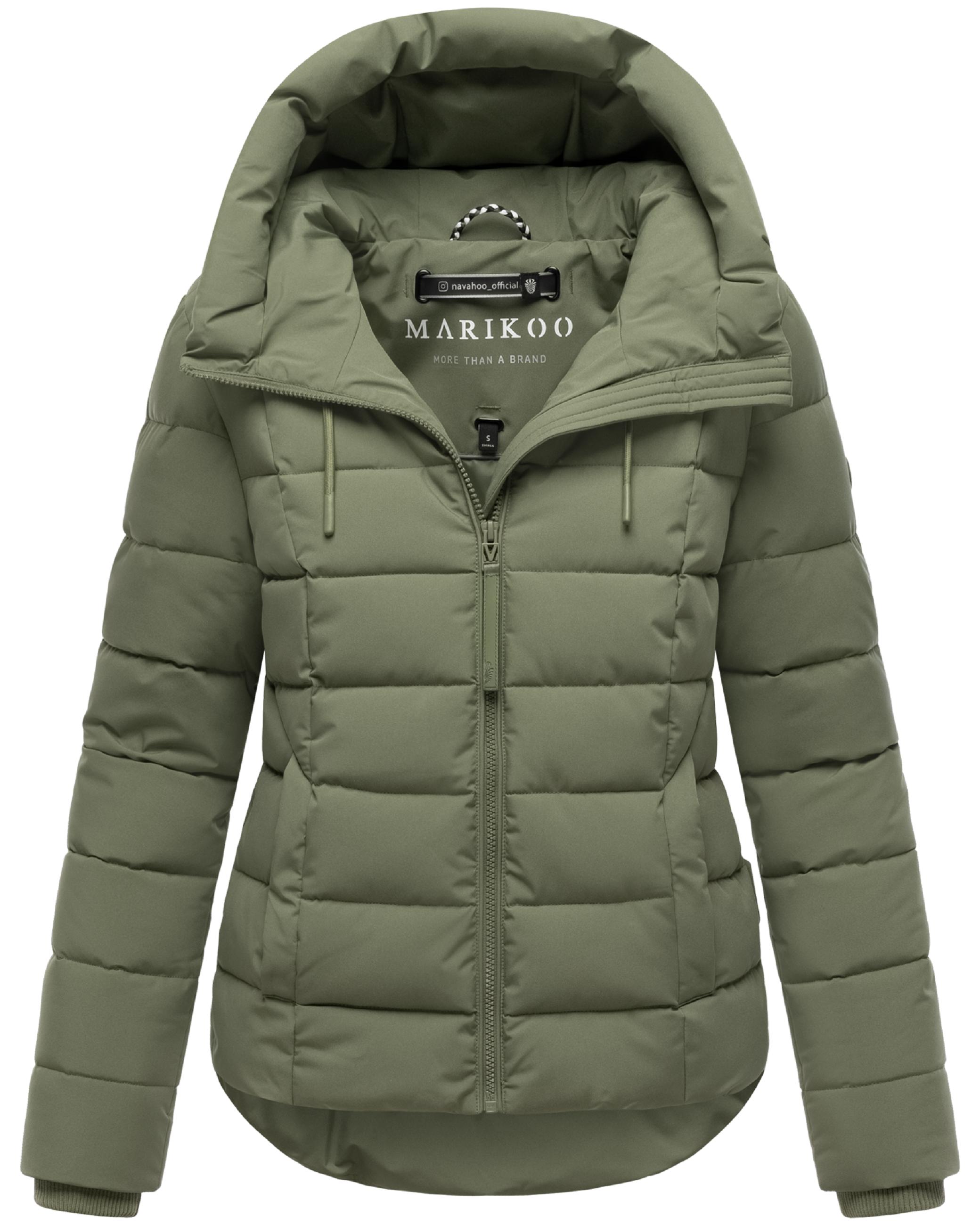 Steppjacke mit Kapuze "Tayenaa 16-1" Olive Leaf