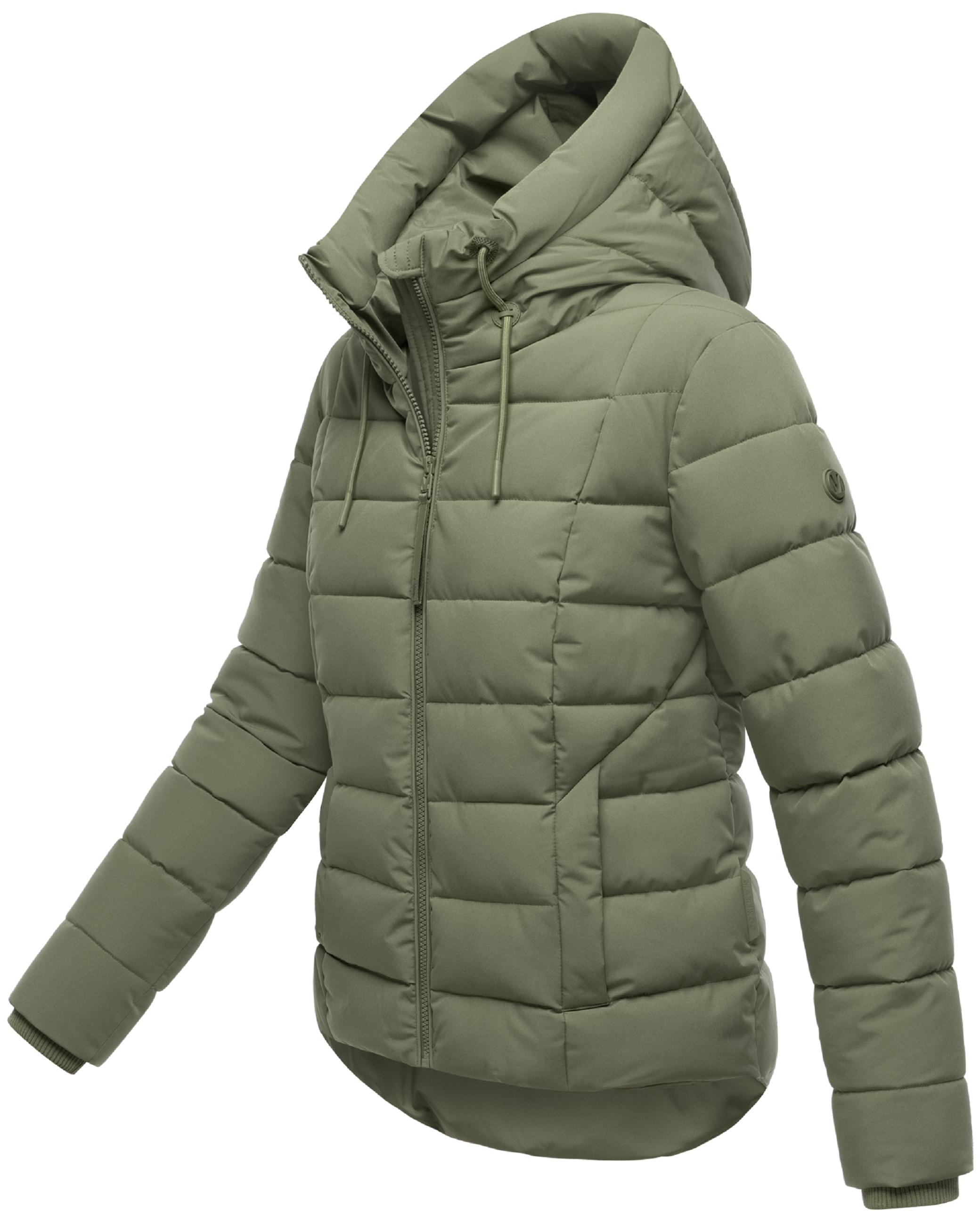 Steppjacke mit Kapuze "Tayenaa 16-1" Olive Leaf