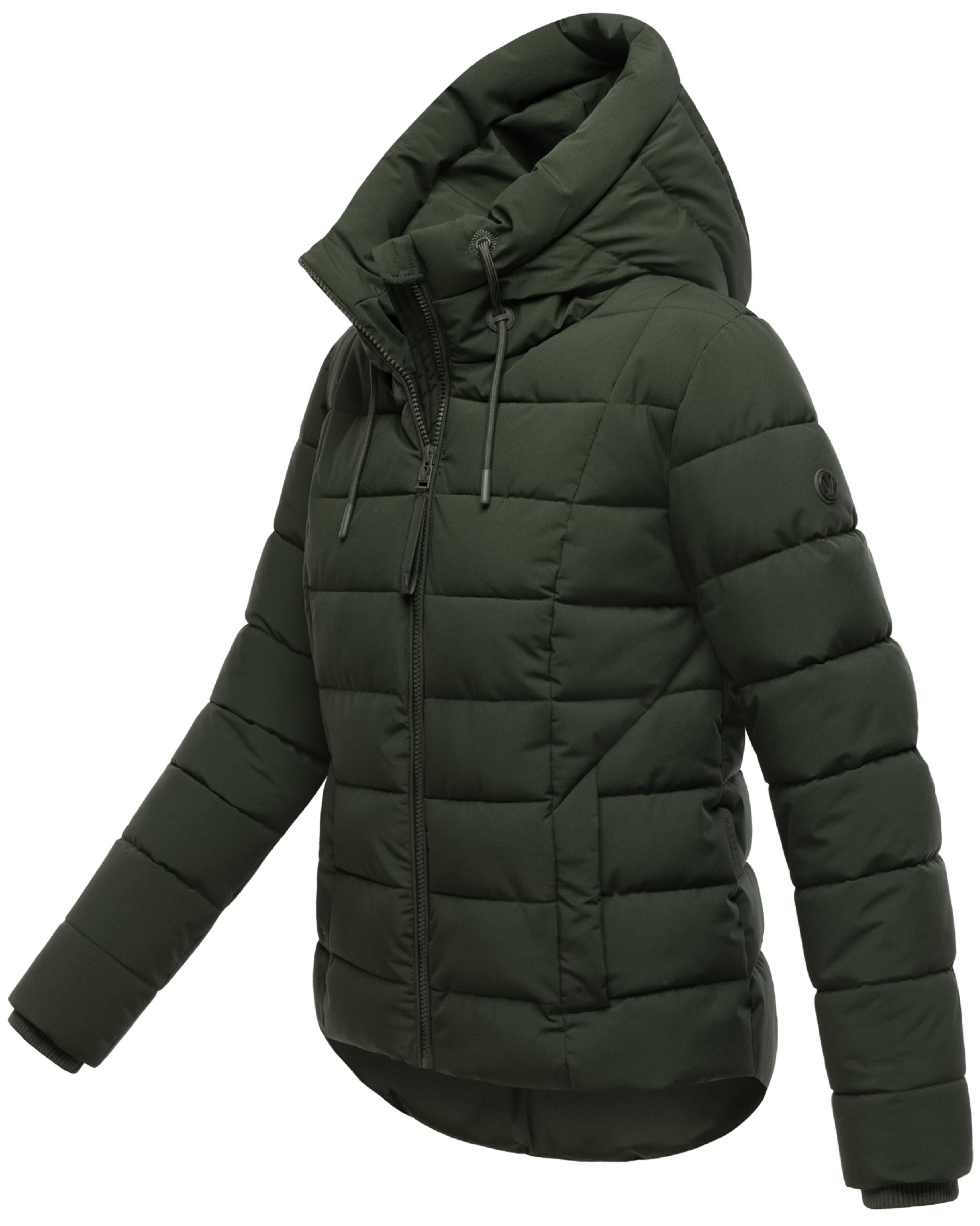 Steppjacke mit Kapuze "Tayenaa 16" Dark Olive