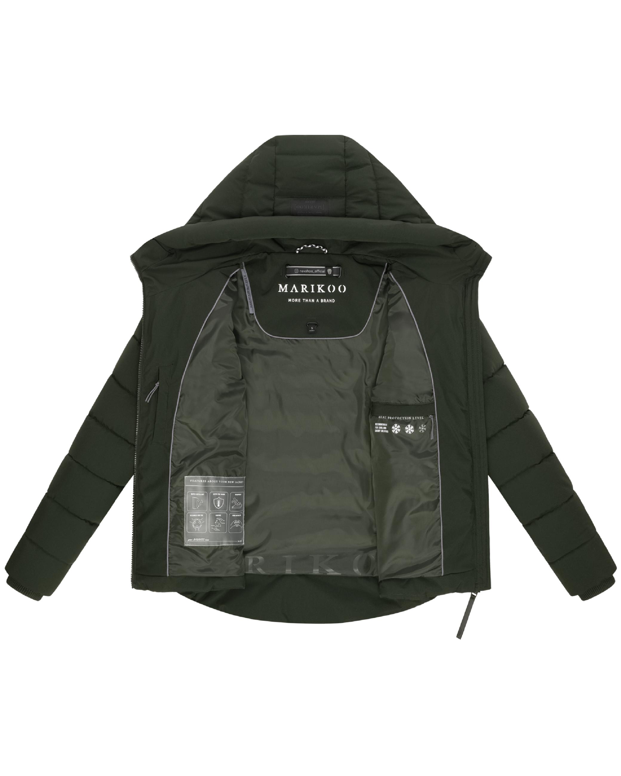 Steppjacke mit Kapuze "Tayenaa 16" Dark Olive