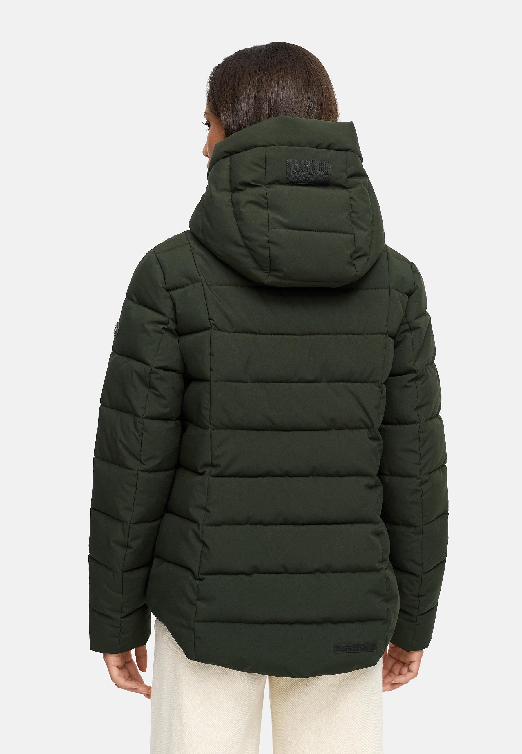 Steppjacke mit Kapuze "Tayenaa 16" Dark Olive