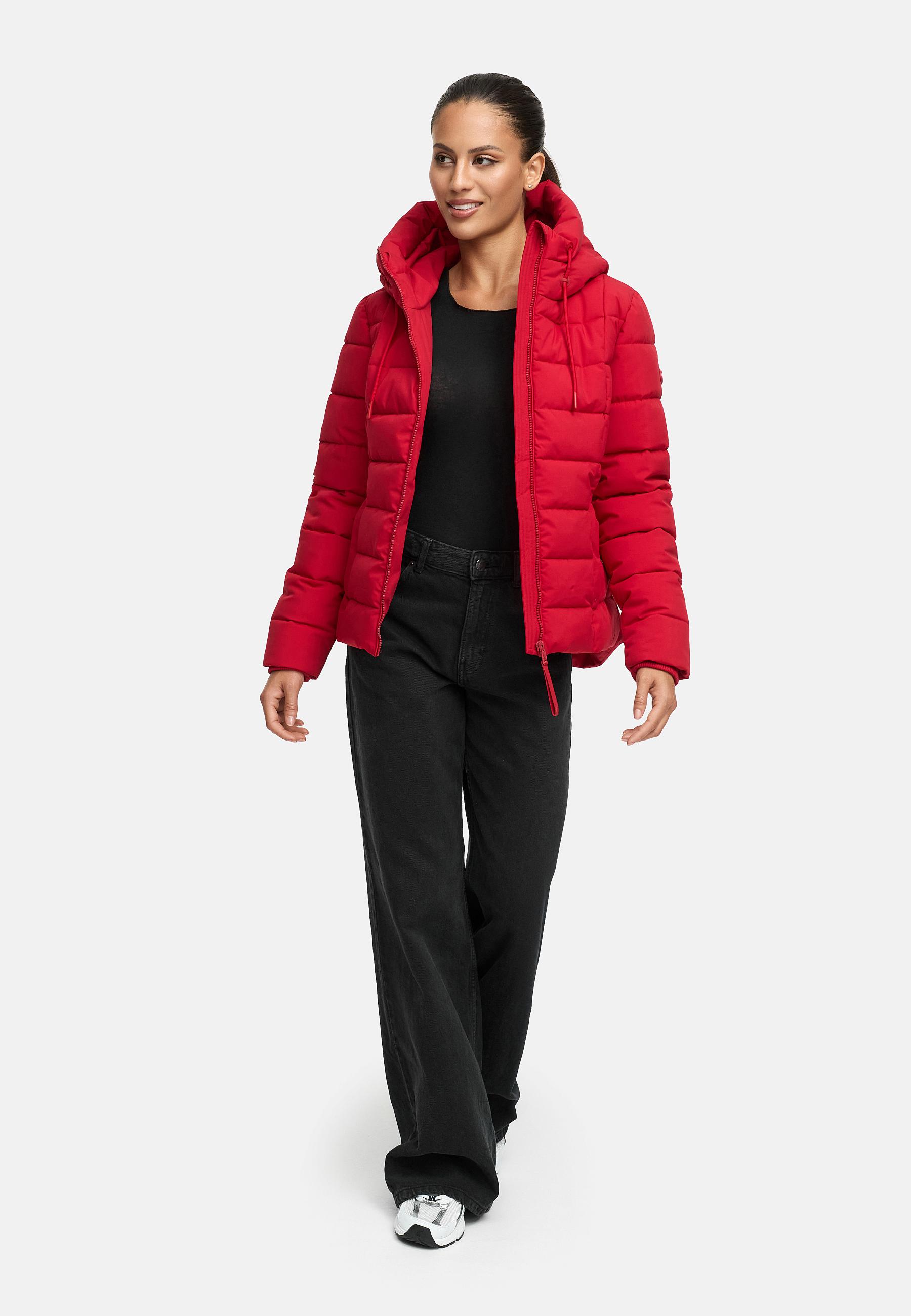 Steppjacke mit Kapuze "Tayenaa 16" Deep Red