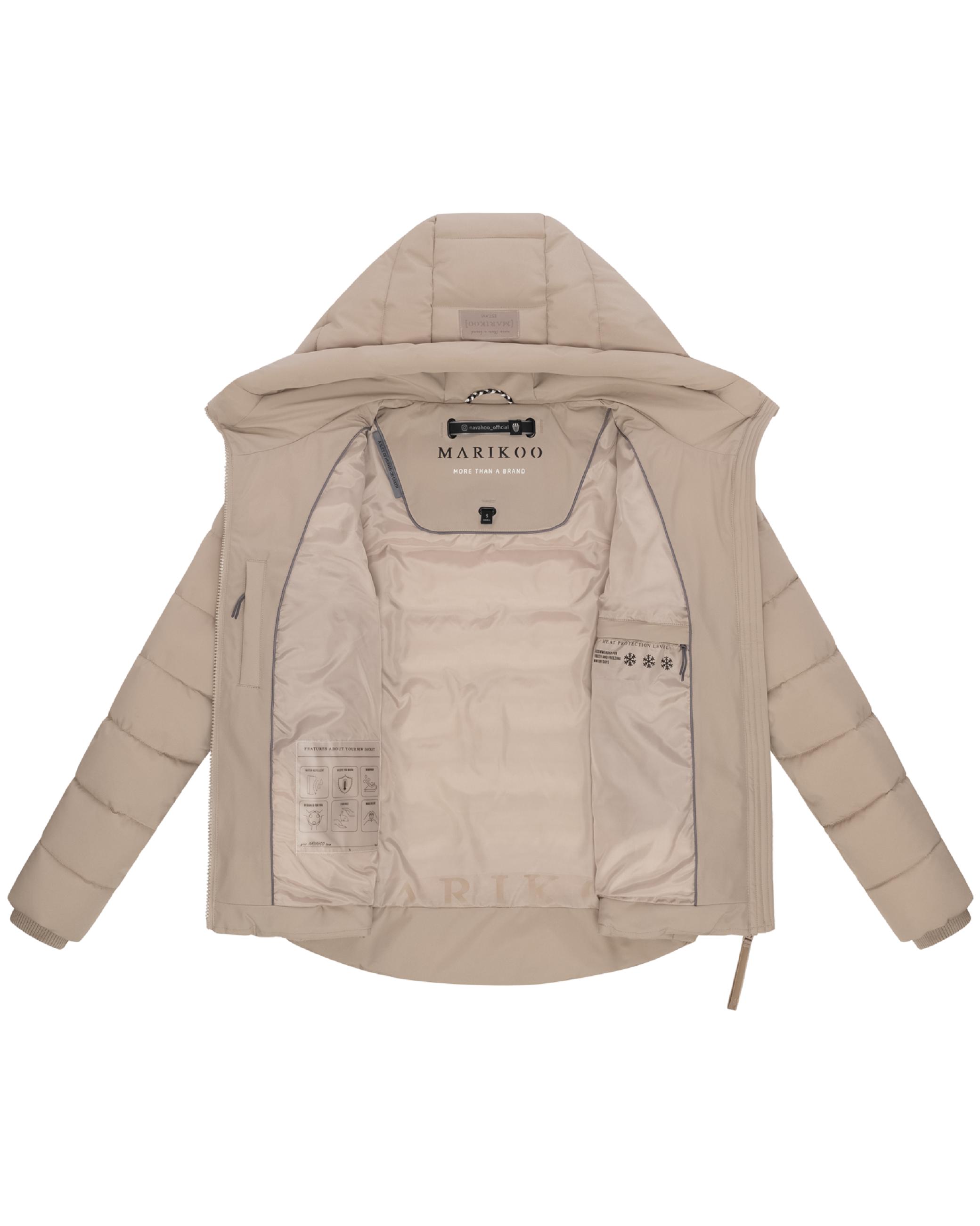 Steppjacke mit Kapuze "Tayenaa 16" Light Taupe