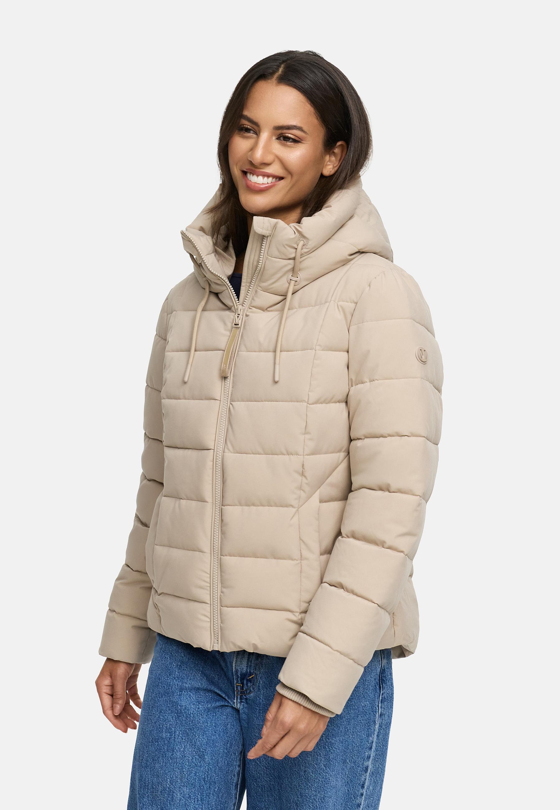 Steppjacke mit Kapuze "Tayenaa 16" Light Taupe