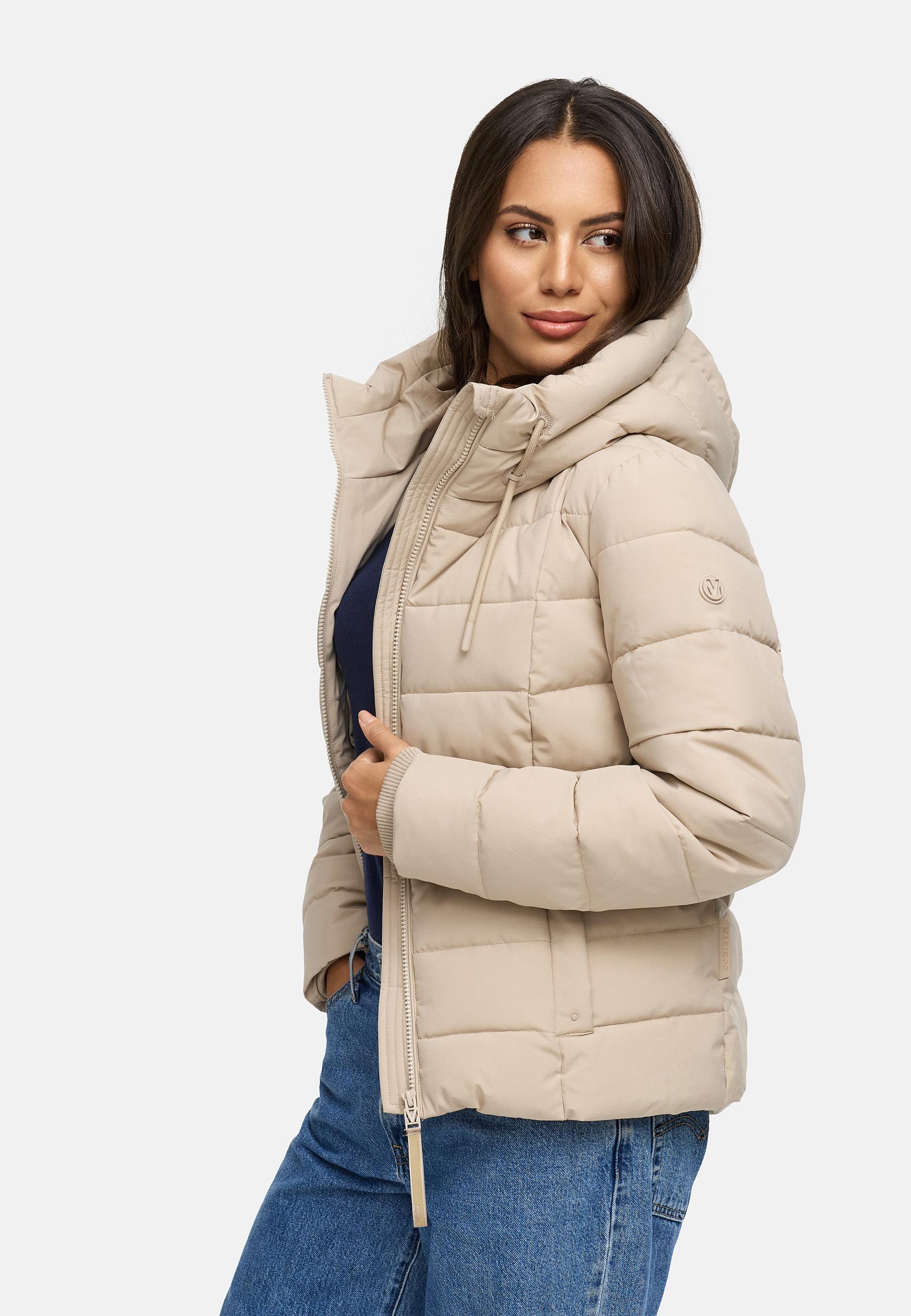Steppjacke mit Kapuze "Tayenaa 16" Light Taupe