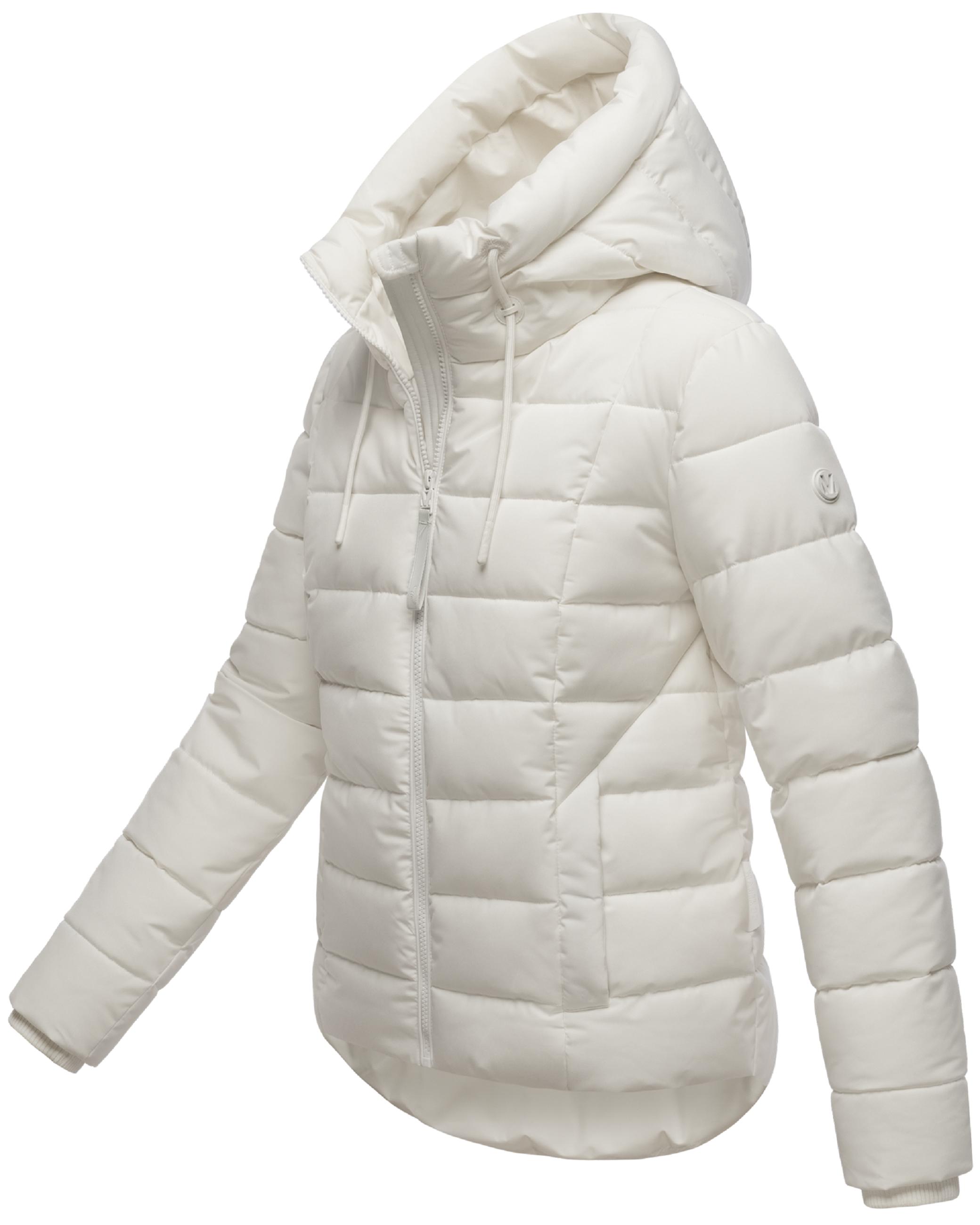 Steppjacke mit Kapuze "Tayenaa 16" Offwhite