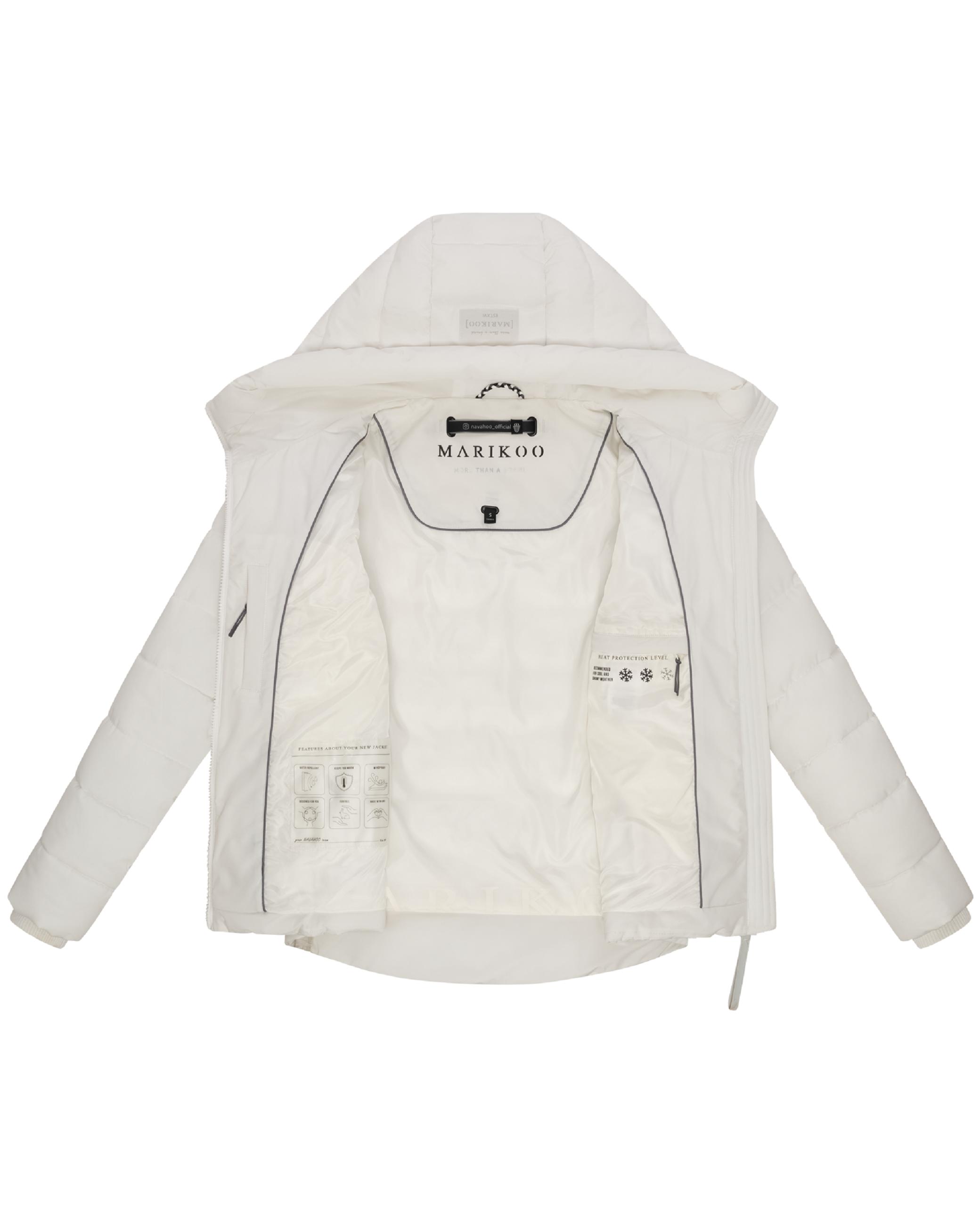 Steppjacke mit Kapuze "Tayenaa 16" Offwhite
