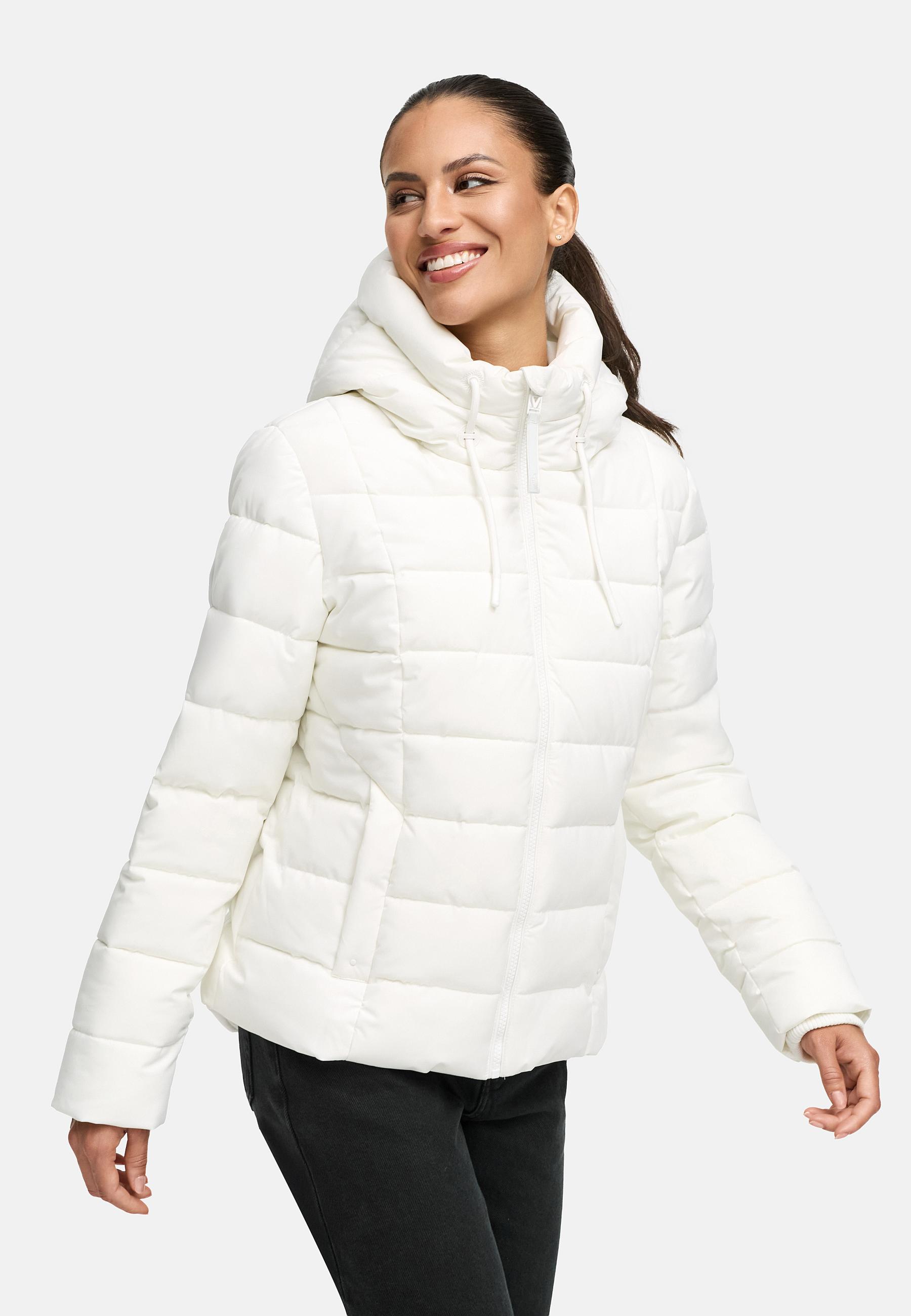 Steppjacke mit Kapuze "Tayenaa 16" Offwhite