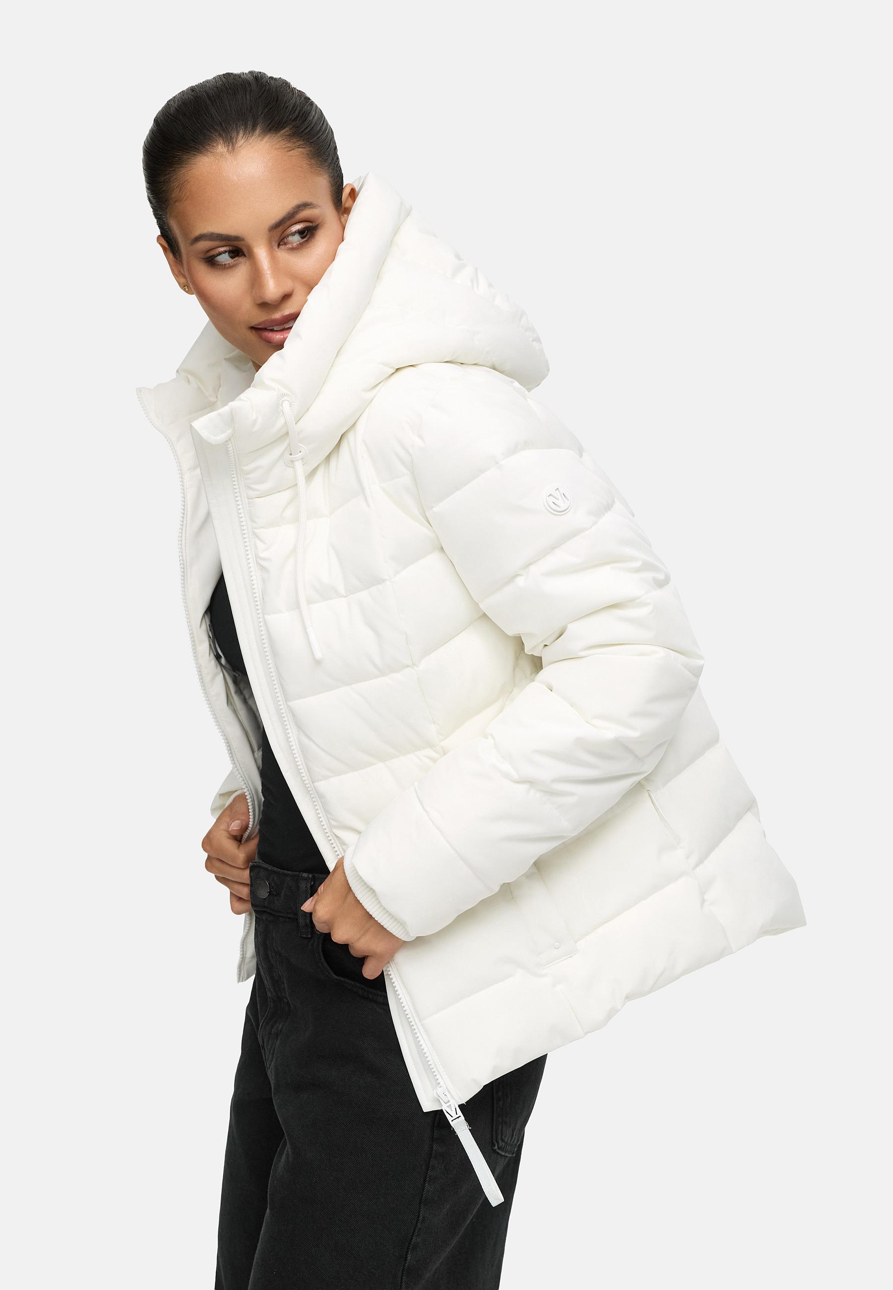 Steppjacke mit Kapuze "Tayenaa 16" Offwhite