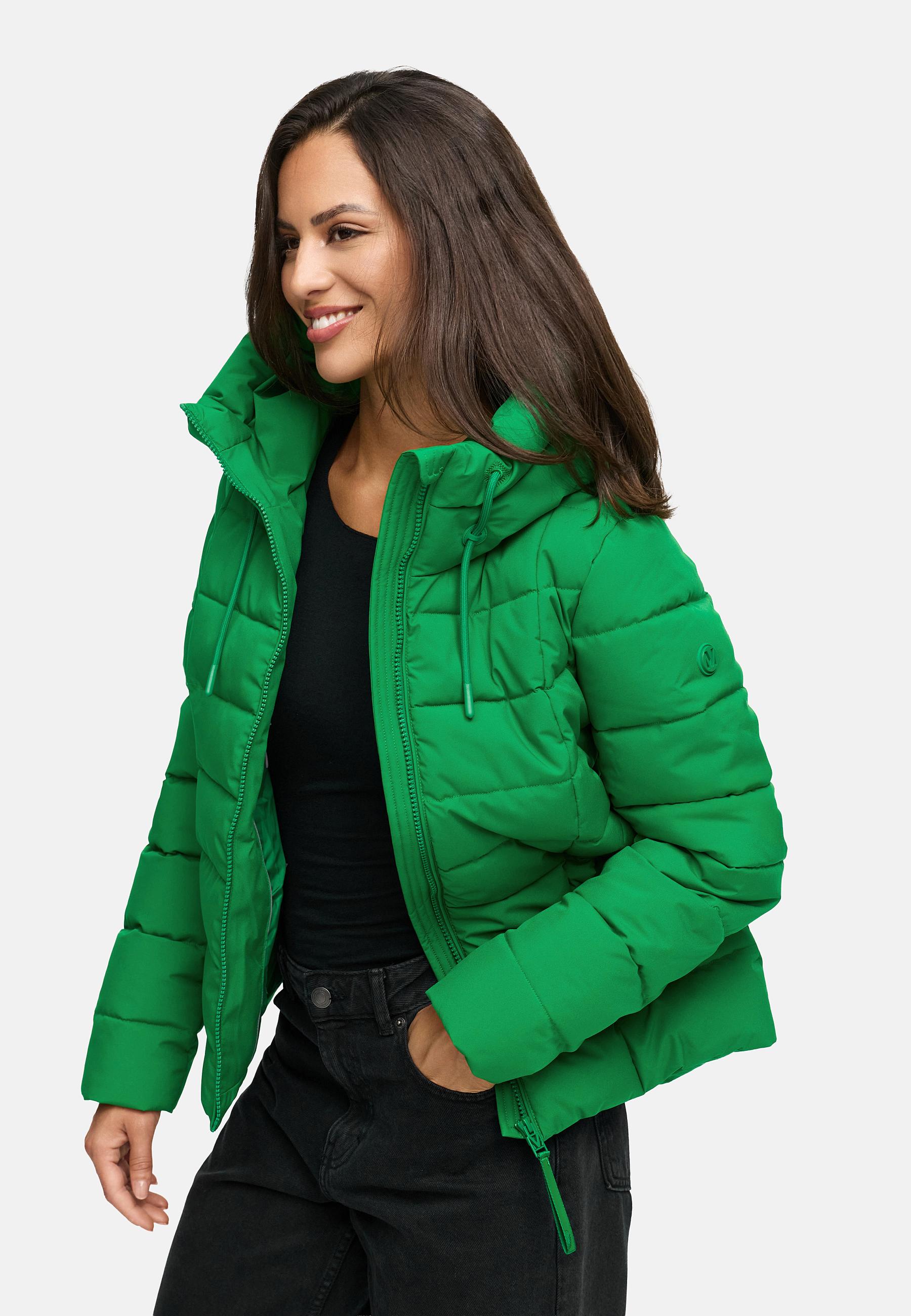 Steppjacke mit Kapuze "Tayenaa 16" Smaragd Green