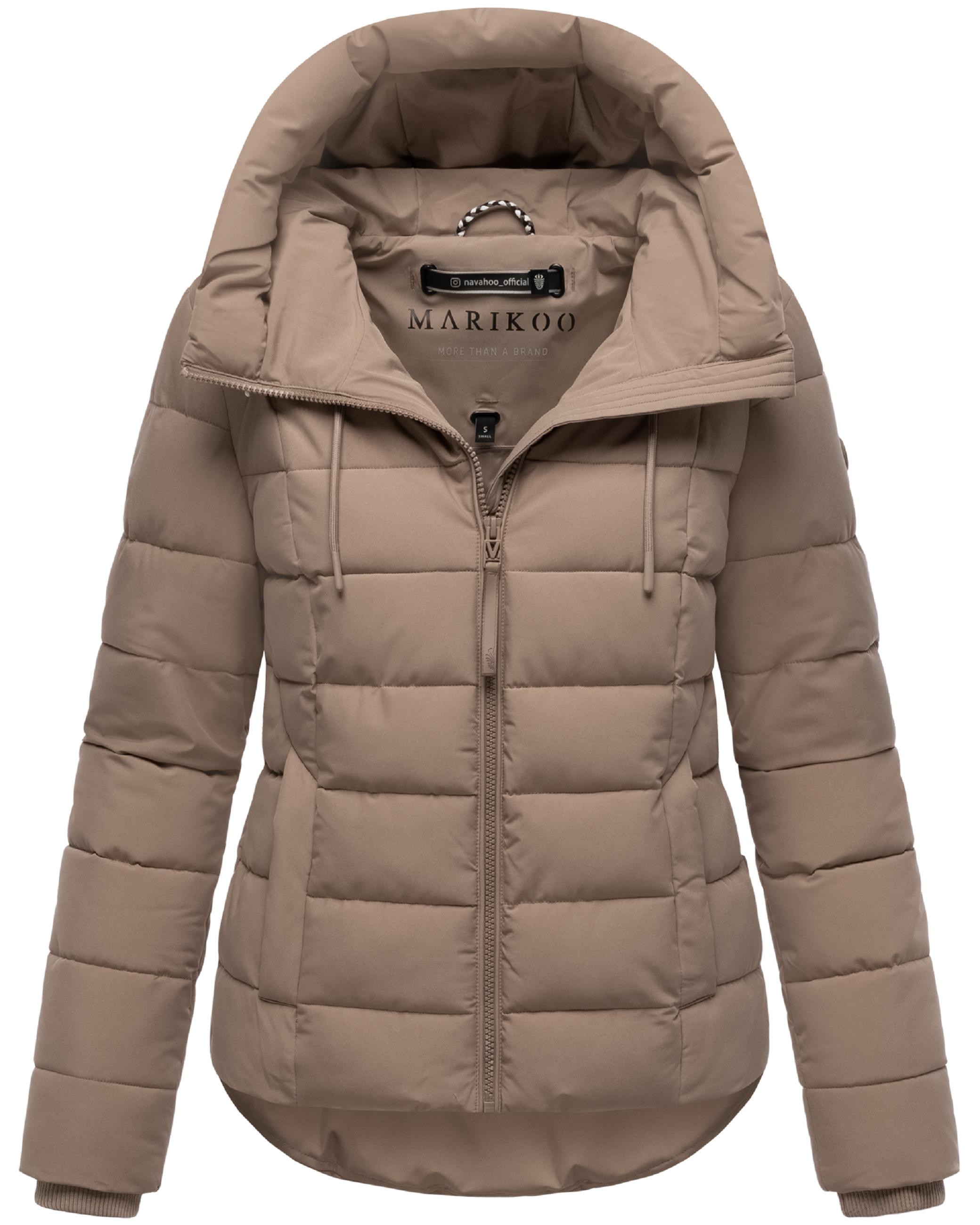 Steppjacke mit Kapuze "Tayenaa 16" Taupe Grey
