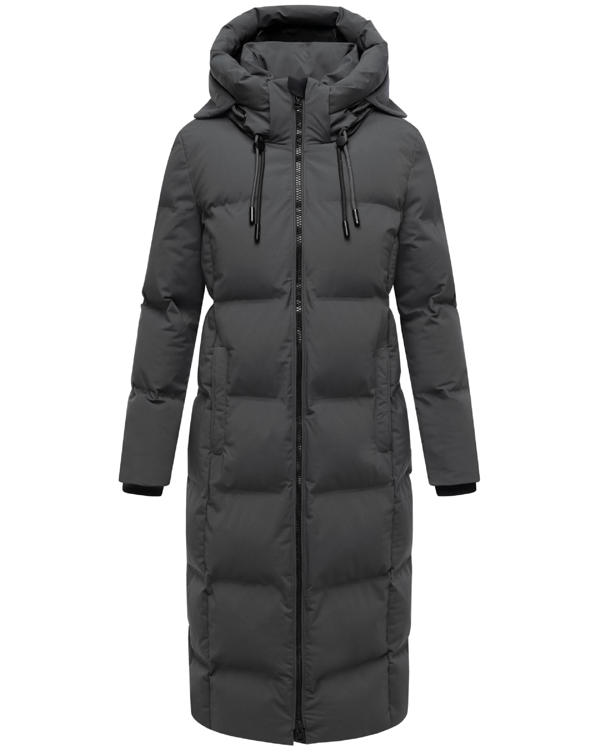 Winter Steppmantel mit Kapuze Tikoraa 16 Anthracite