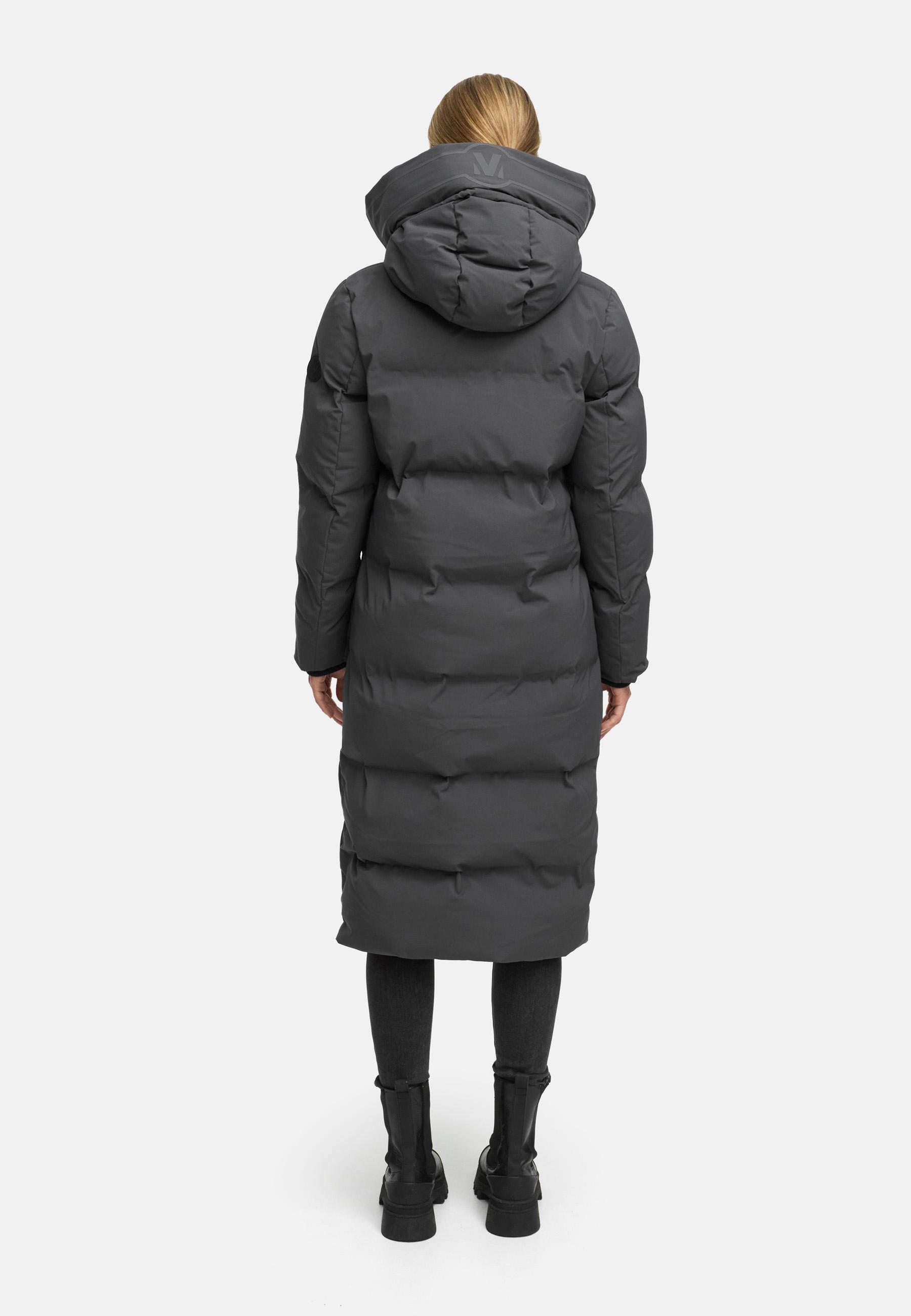 Winter Steppmantel mit Kapuze Tikoraa 16 Anthracite
