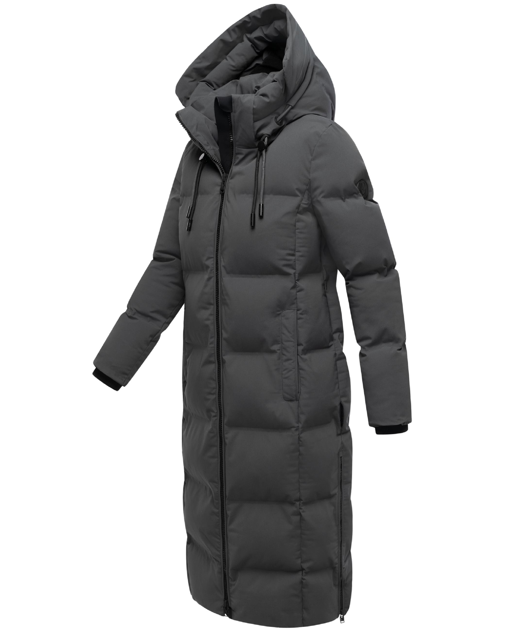 Winter Steppmantel mit Kapuze Tikoraa 16 Anthracite