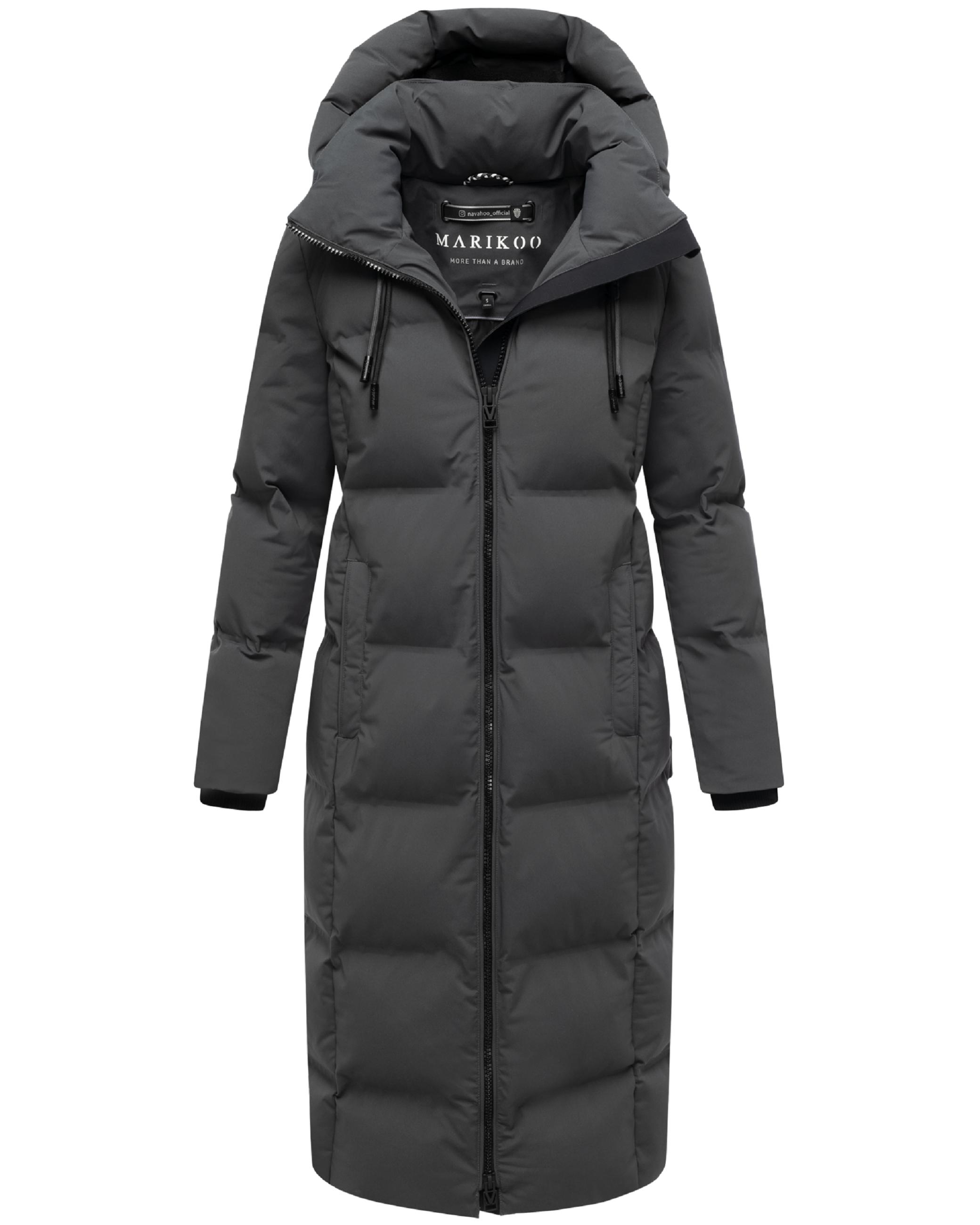 Winter Steppmantel mit Kapuze Tikoraa 16 Anthracite