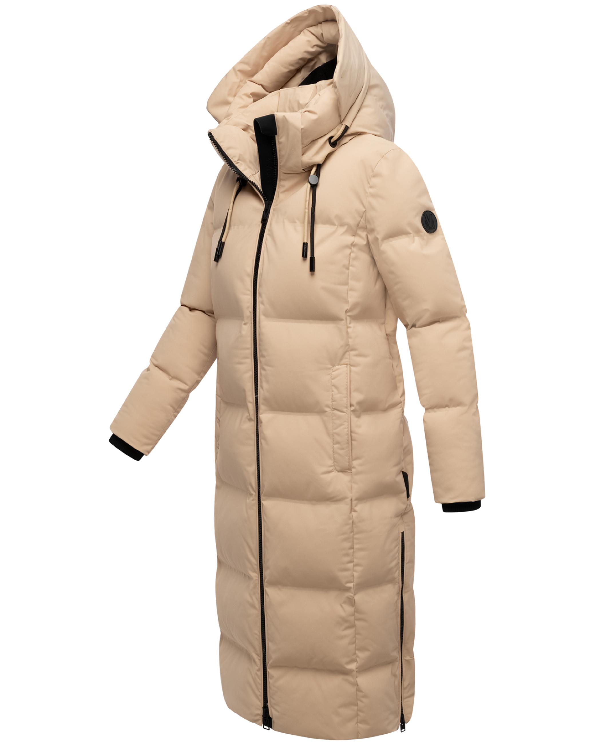 Winter Steppmantel mit Kapuze Tikoraa 16 Beige