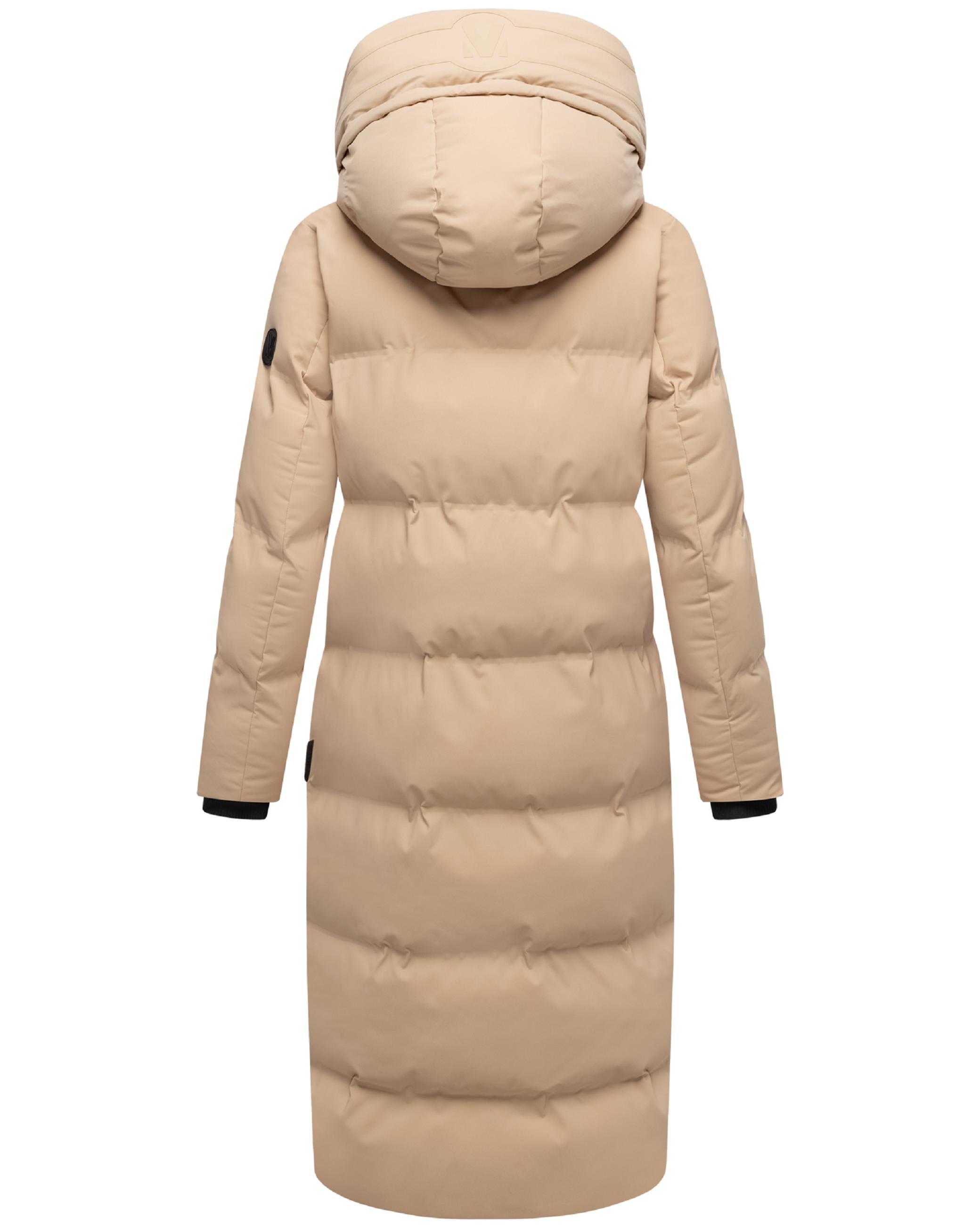 Winter Steppmantel mit Kapuze Tikoraa 16 Beige