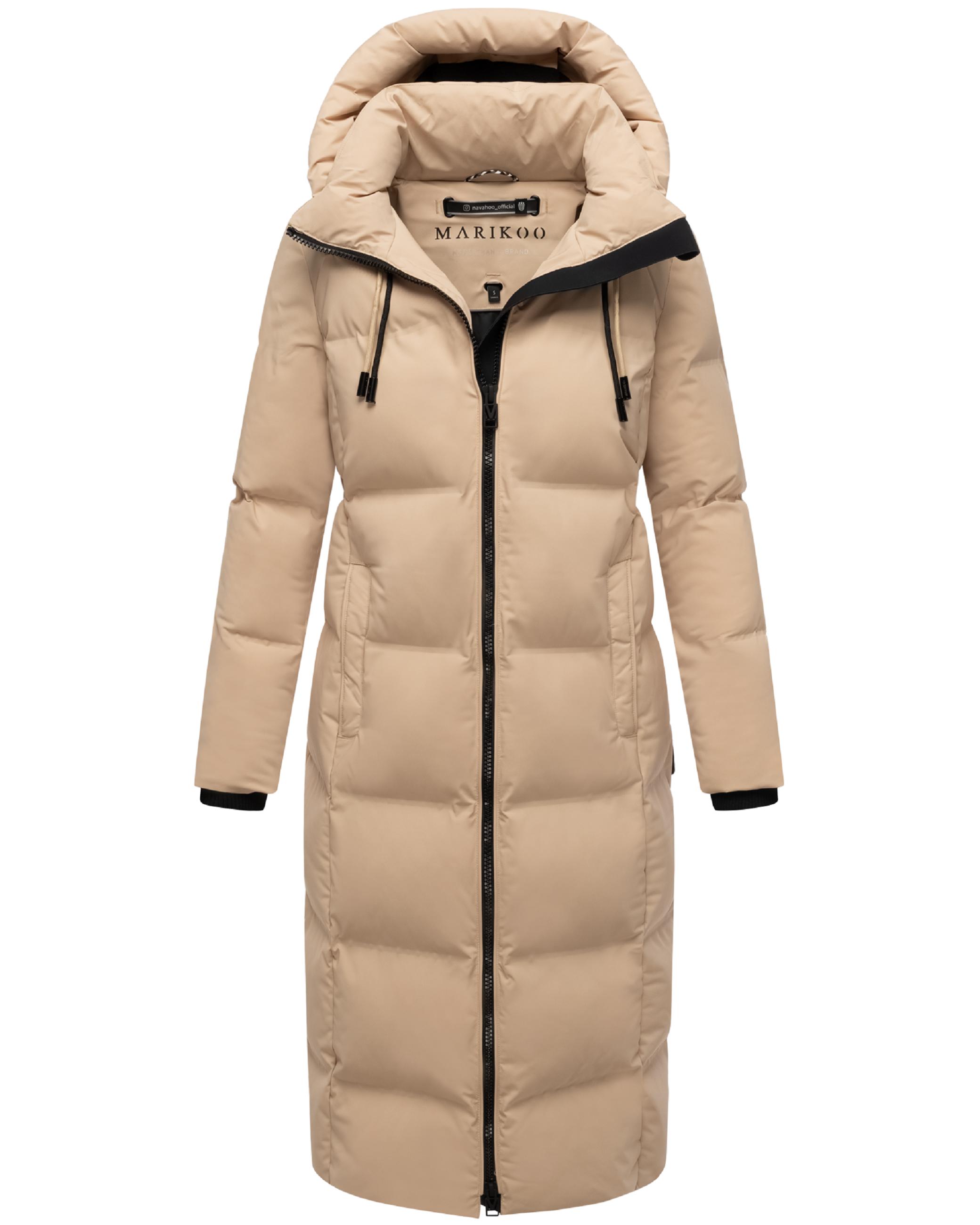 Winter Steppmantel mit Kapuze Tikoraa 16 Beige