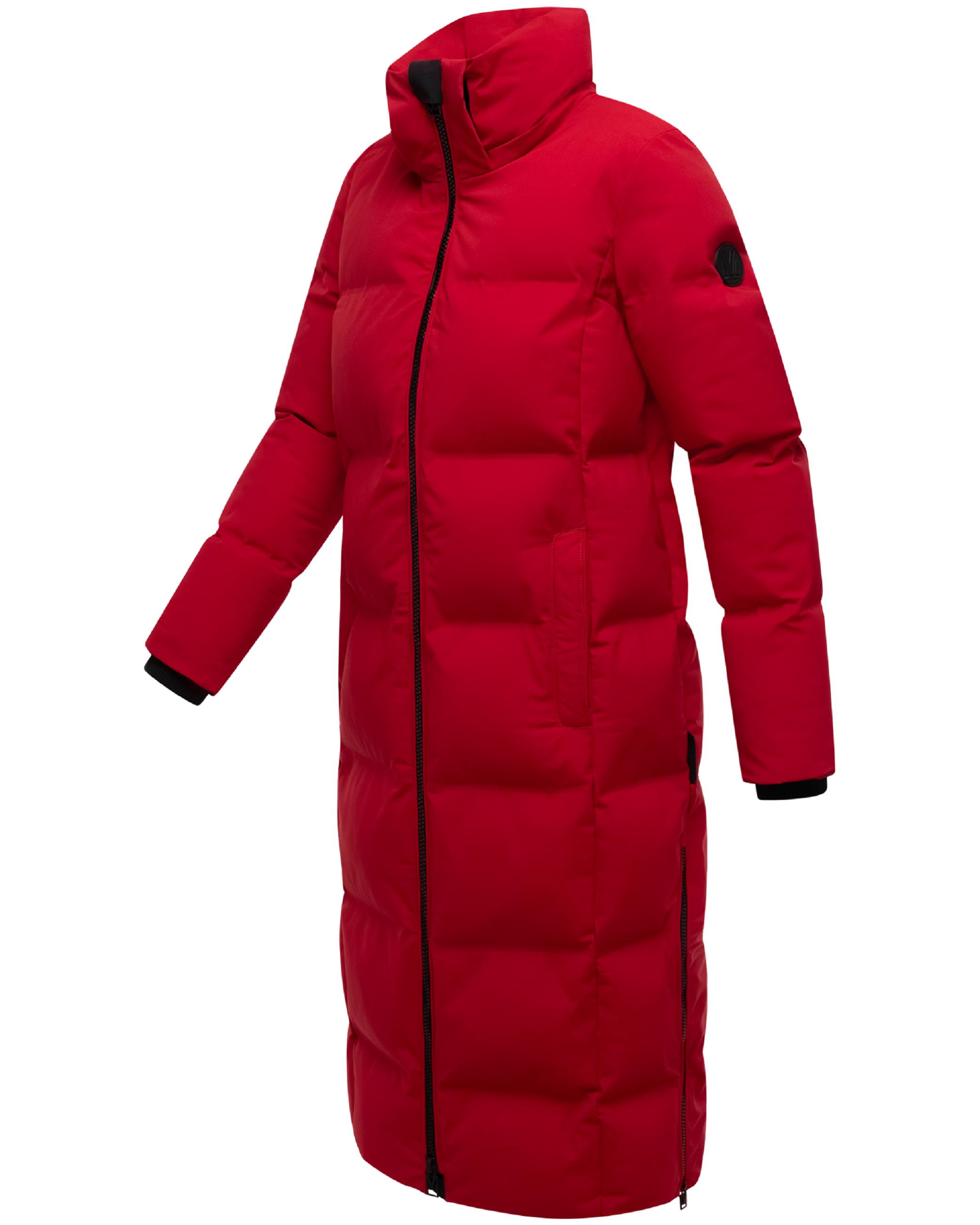 Winter Steppmantel mit Kapuze Tikoraa 16 Deep Red