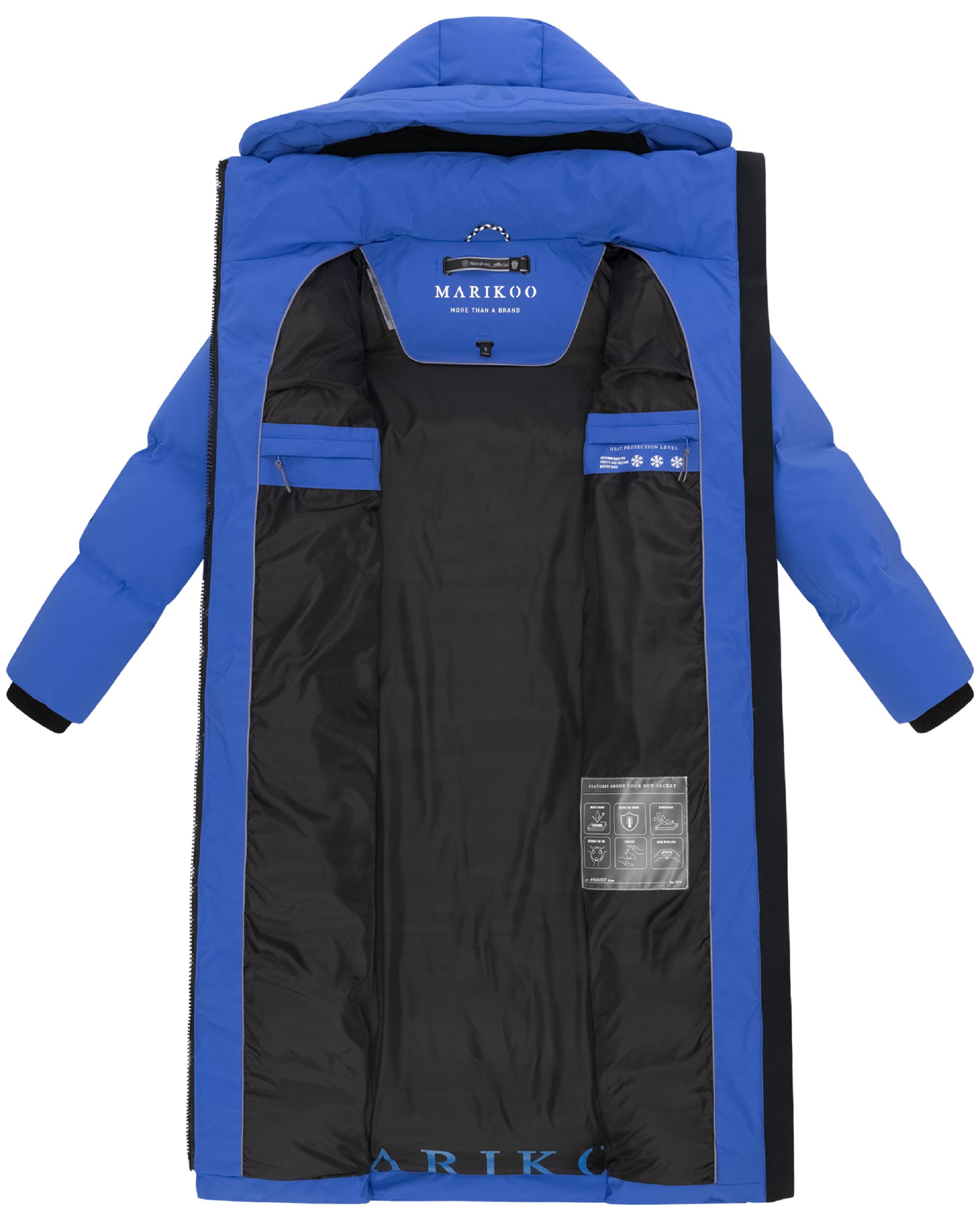 Winter Steppmantel mit Kapuze Tikoraa 16 Galaxy Blue