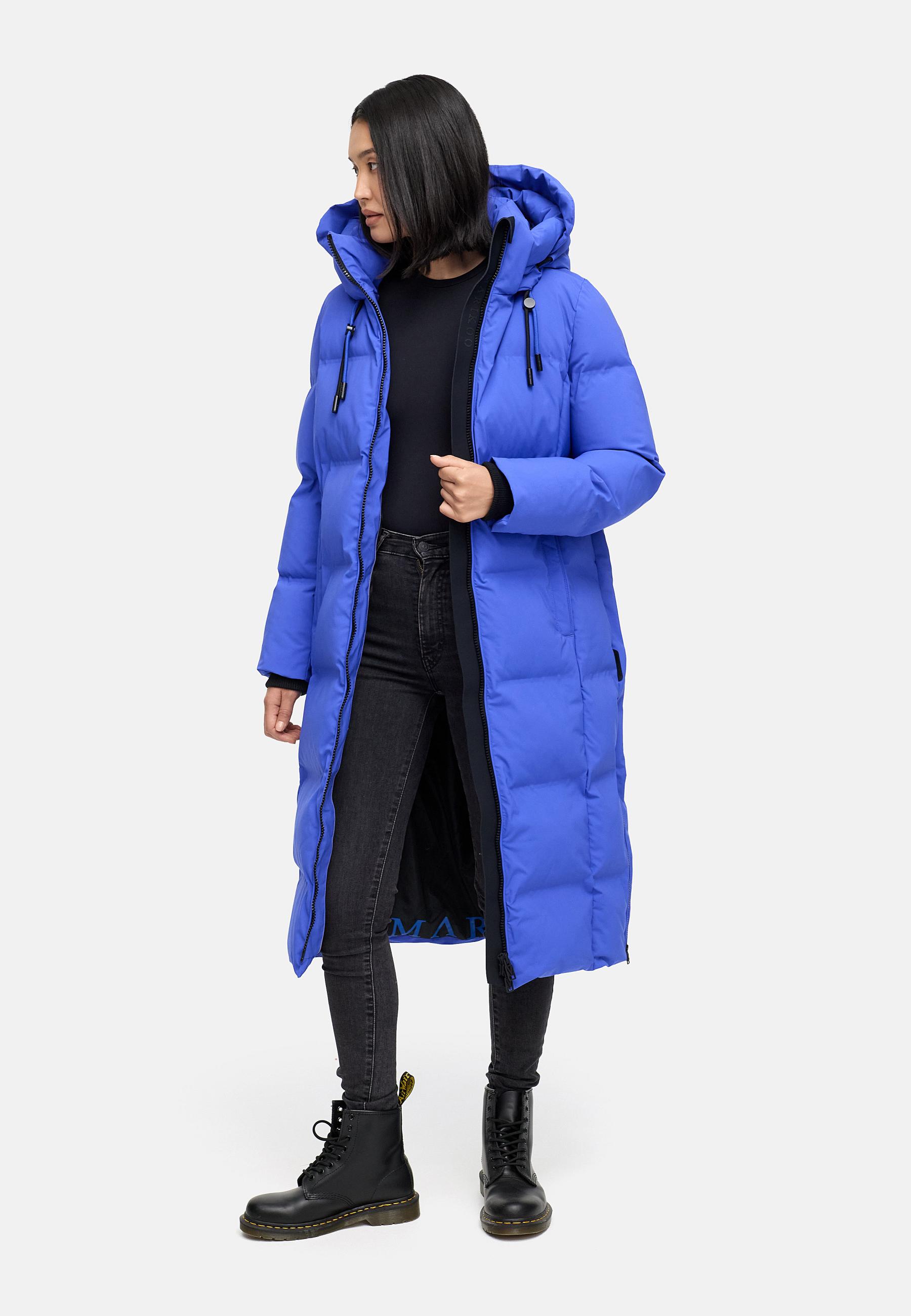 Winter Steppmantel mit Kapuze Tikoraa 16 Galaxy Blue