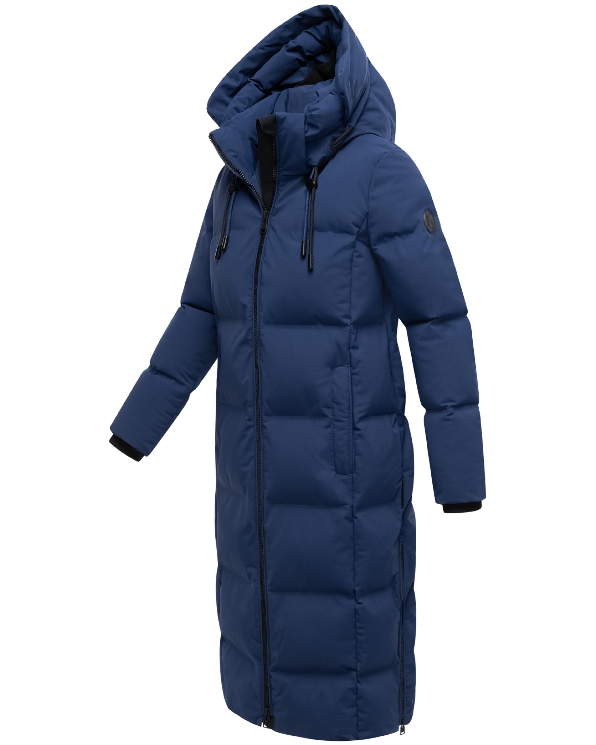 Winter Steppmantel mit Kapuze Tikoraa 16 Navy