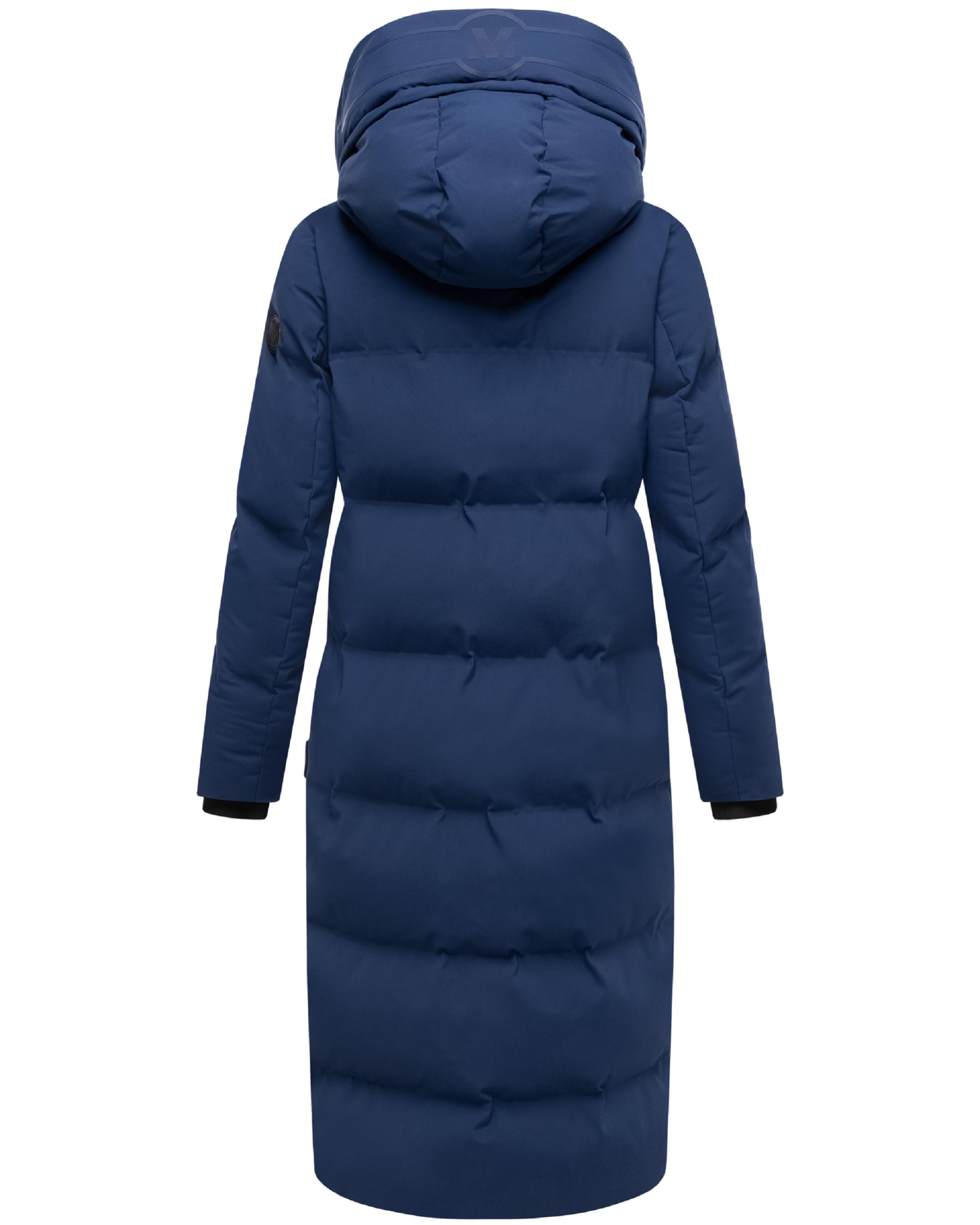 Winter Steppmantel mit Kapuze Tikoraa 16 Navy