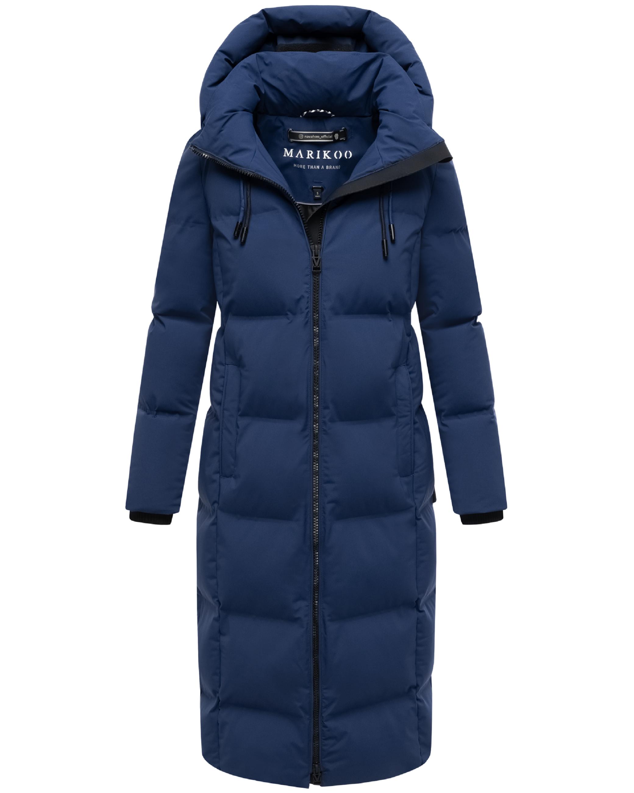 Winter Steppmantel mit Kapuze Tikoraa 16 Navy