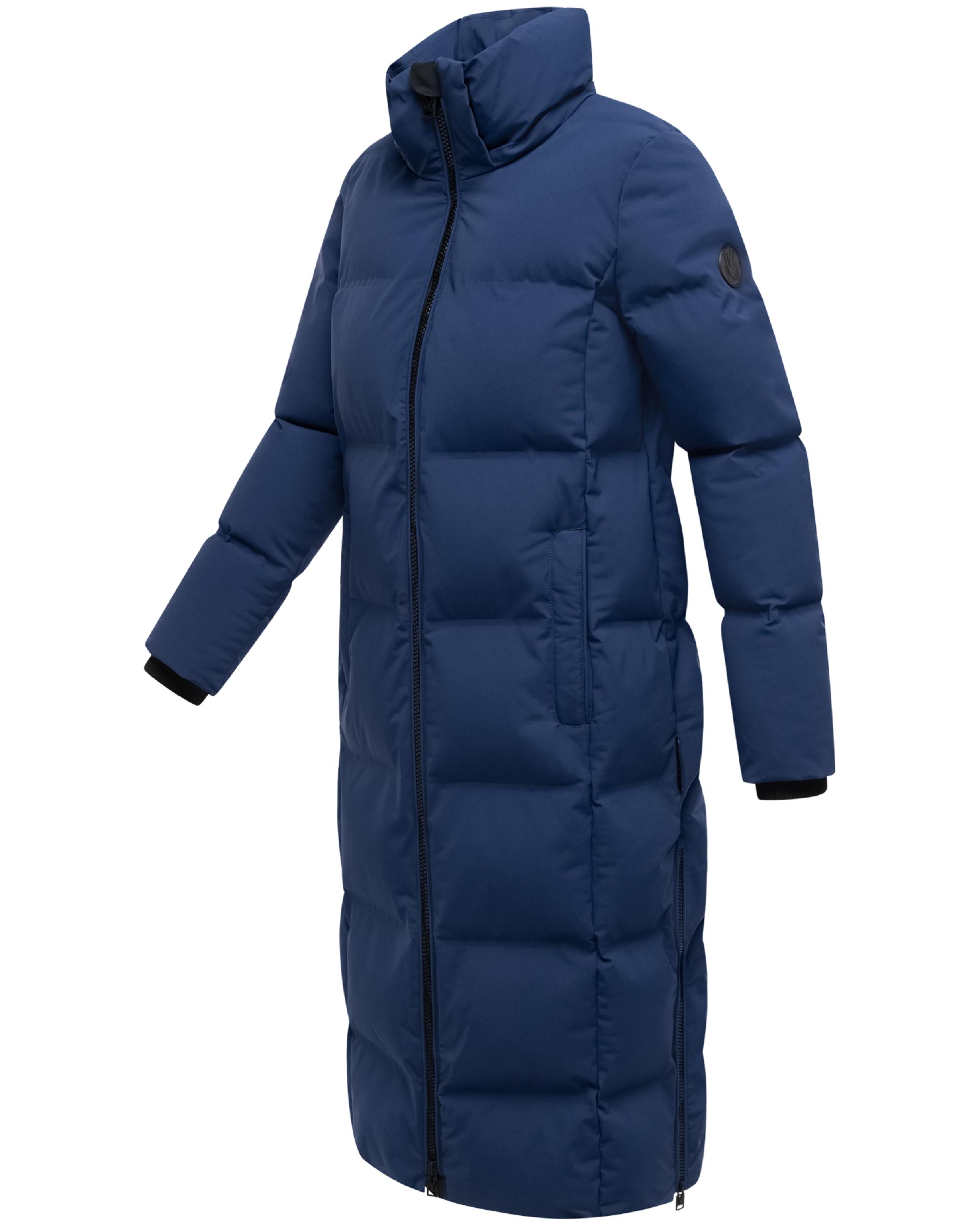 Winter Steppmantel mit Kapuze Tikoraa 16 Navy