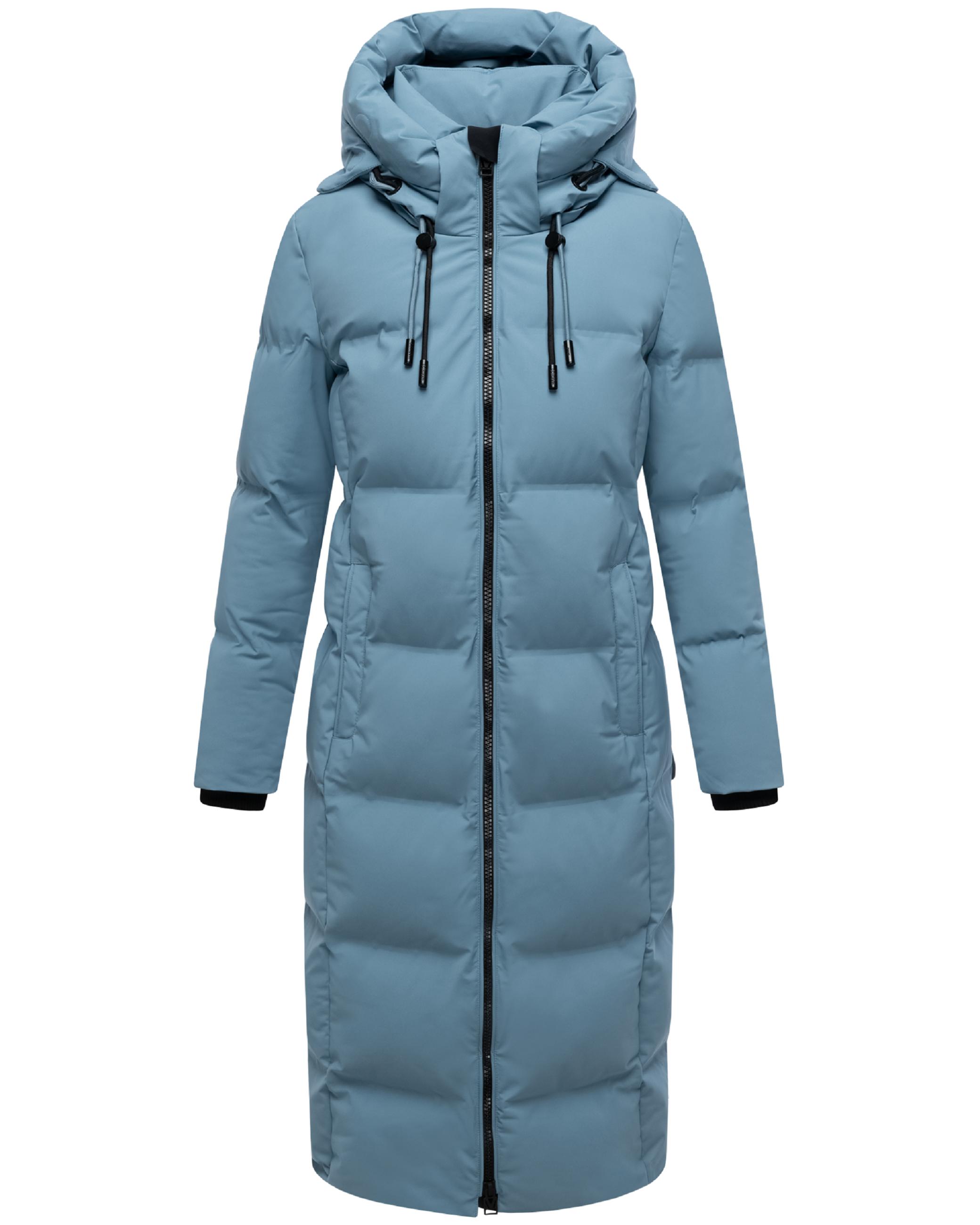Winter Steppmantel mit Kapuze Tikoraa 16 Powder Blue