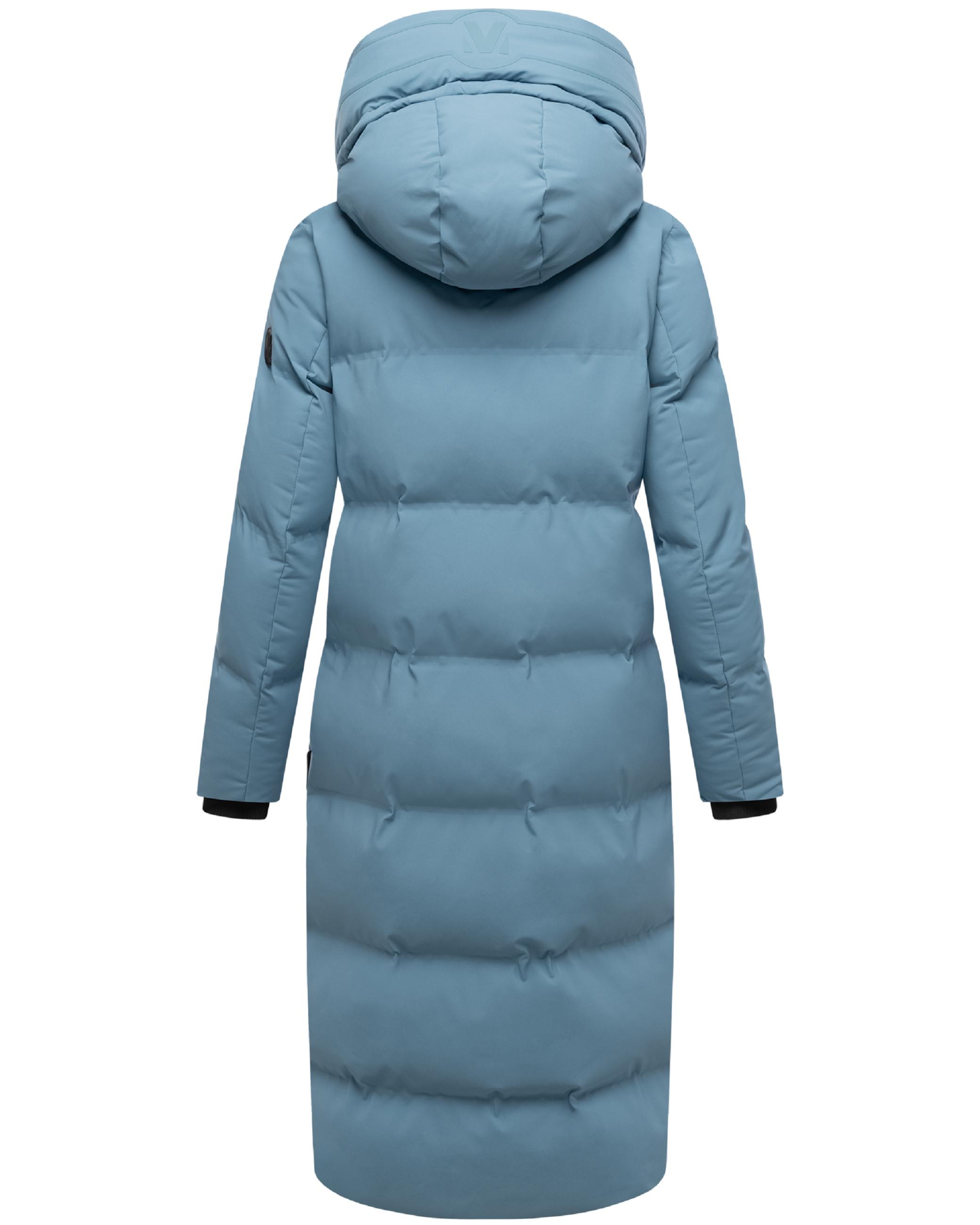 Winter Steppmantel mit Kapuze Tikoraa 16 Powder Blue