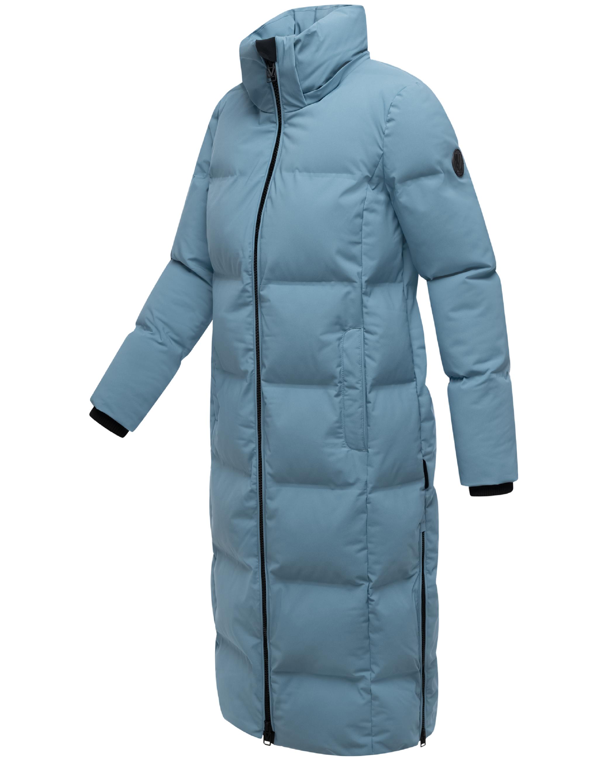 Winter Steppmantel mit Kapuze Tikoraa 16 Powder Blue