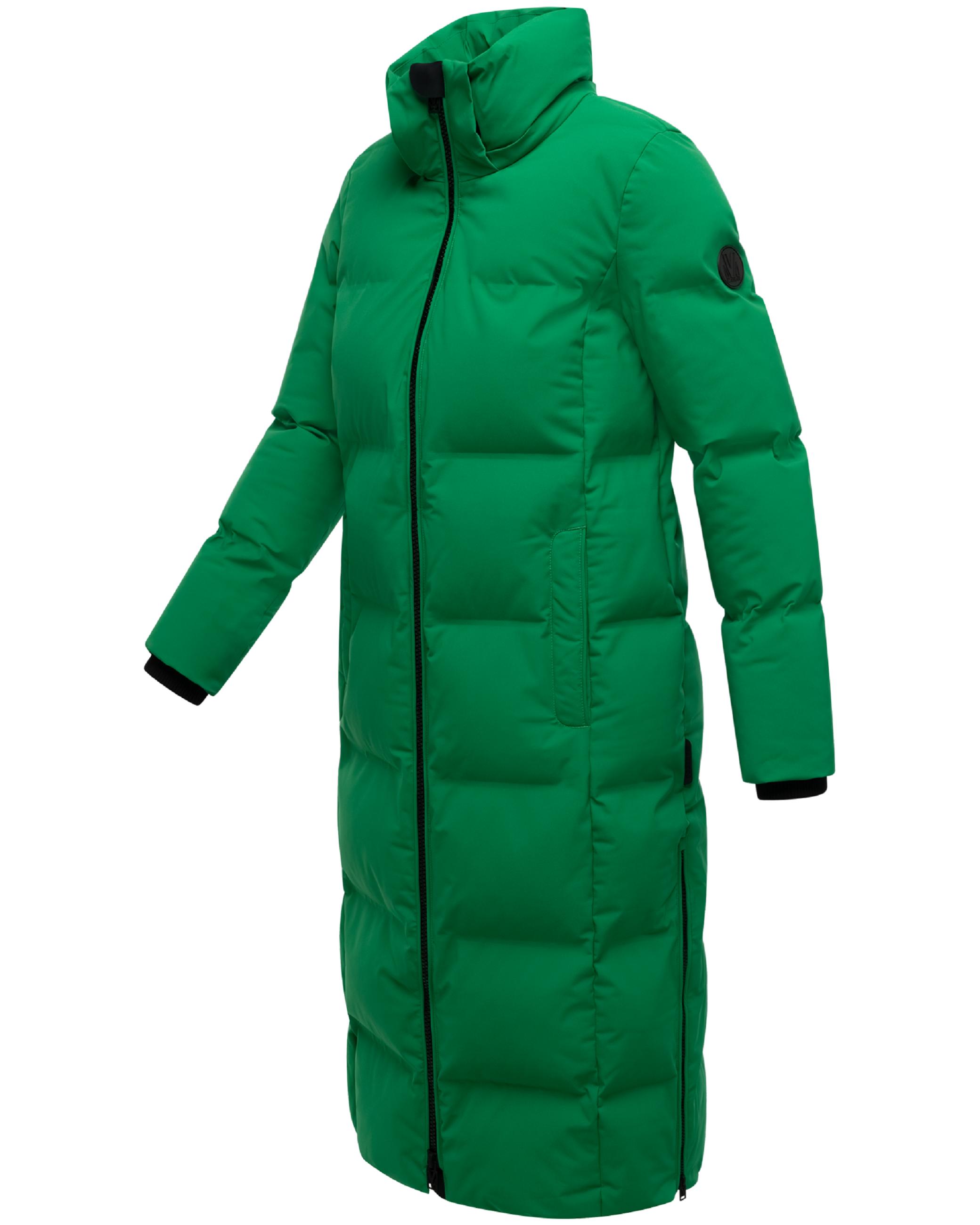 Winter Steppmantel mit Kapuze Tikoraa 16 Smaragd Green
