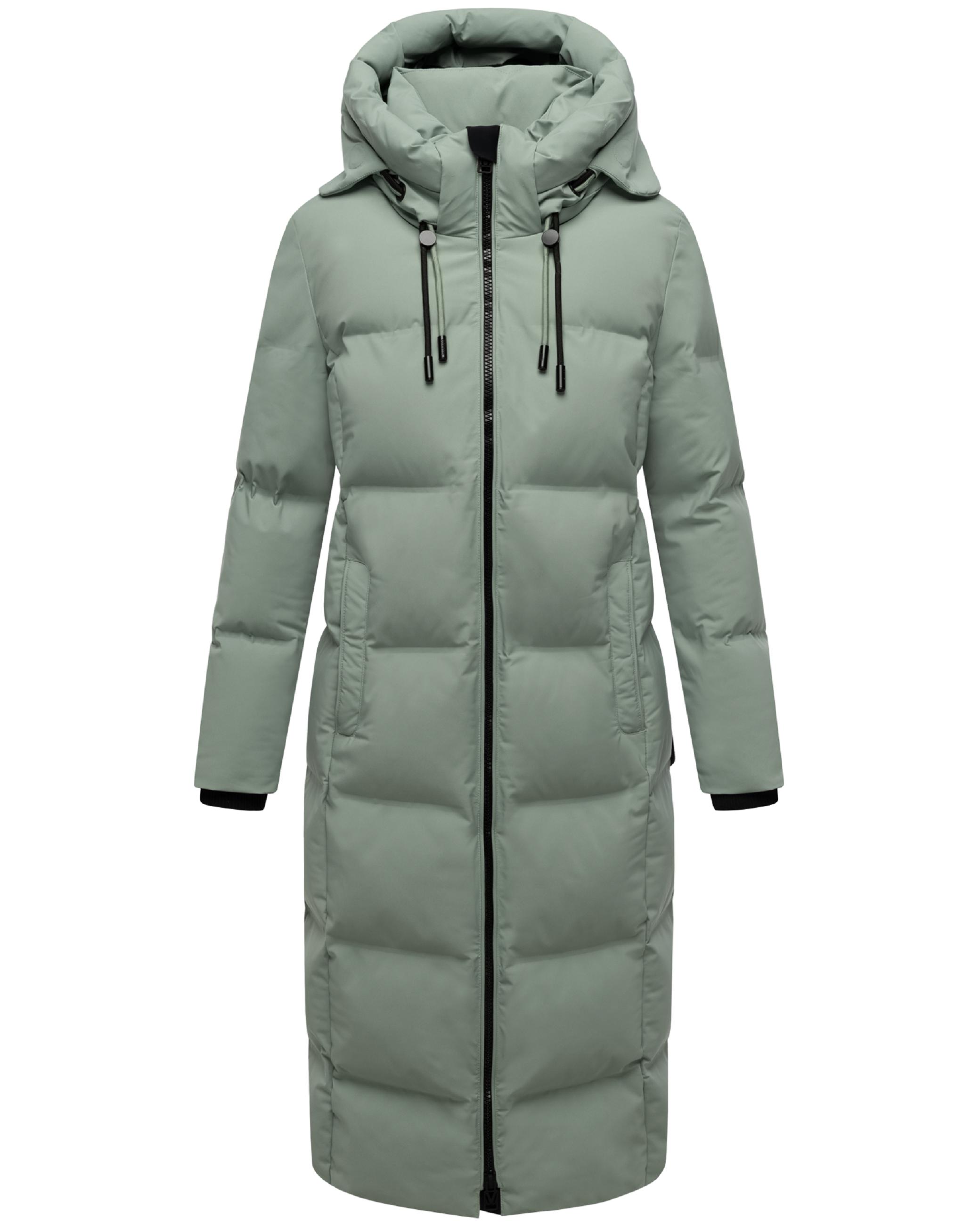 Winter Steppmantel mit Kapuze Tikoraa 16 Smokey Mint