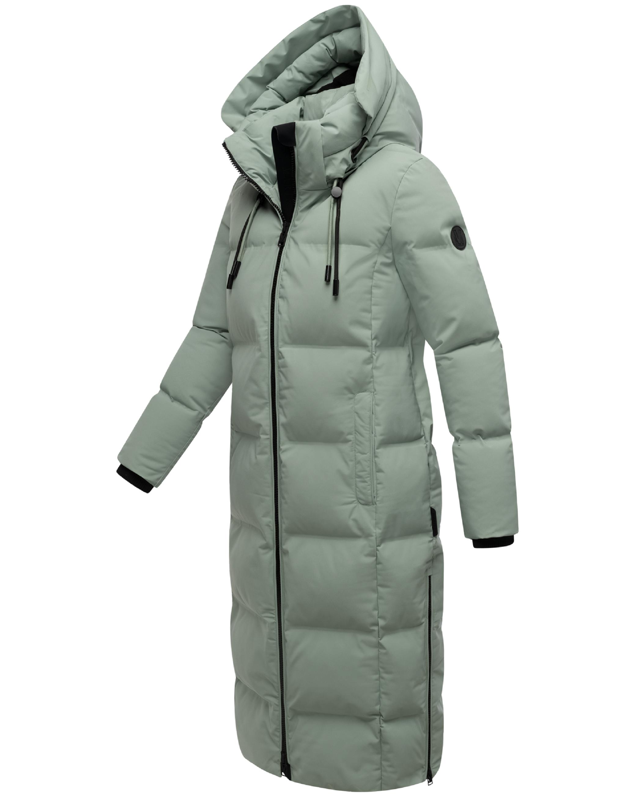 Winter Steppmantel mit Kapuze Tikoraa 16 Smokey Mint