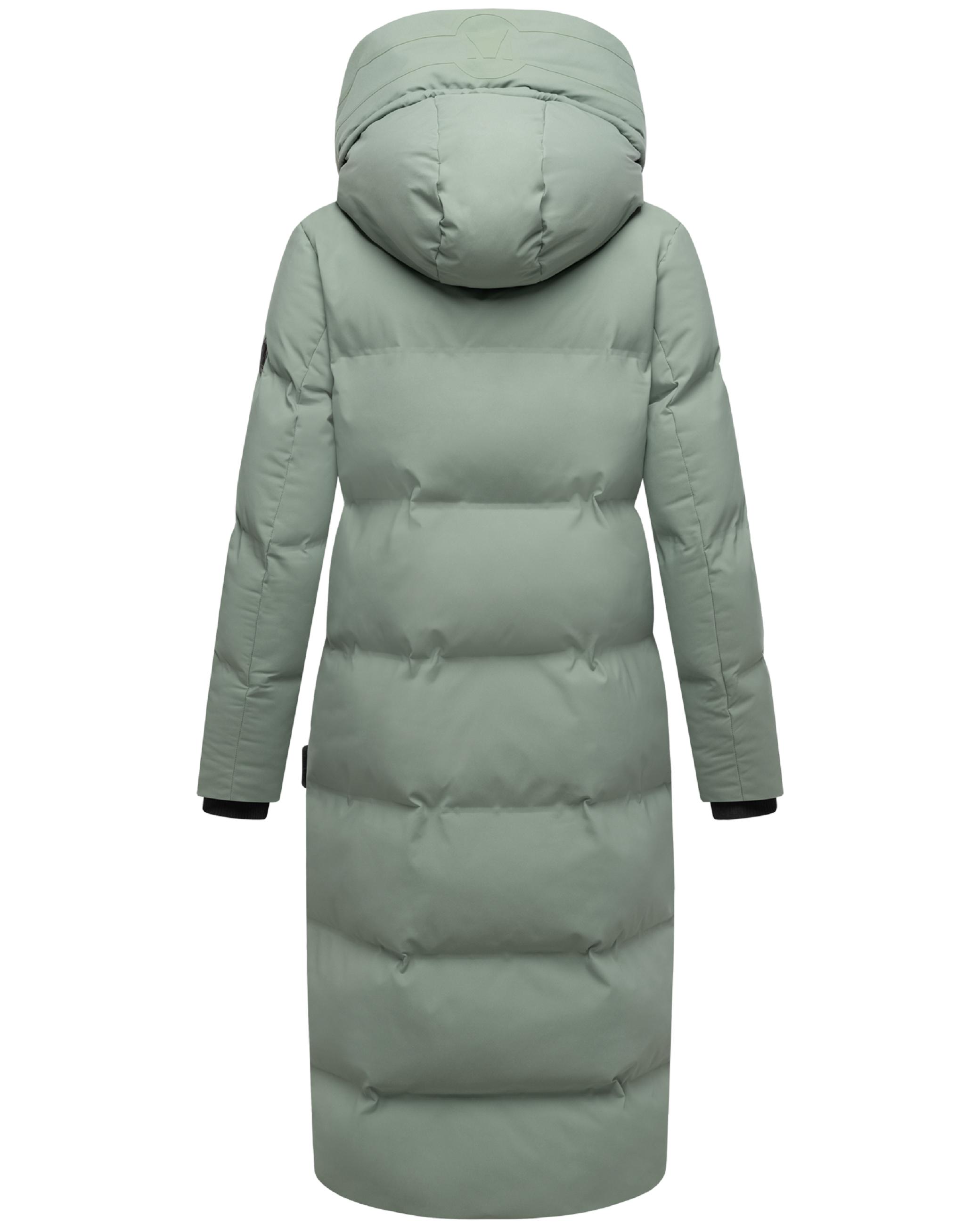 Winter Steppmantel mit Kapuze Tikoraa 16 Smokey Mint