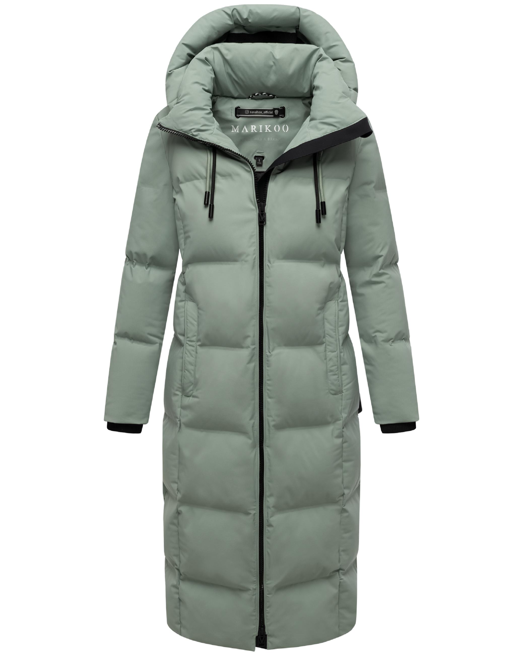 Winter Steppmantel mit Kapuze Tikoraa 16 Smokey Mint