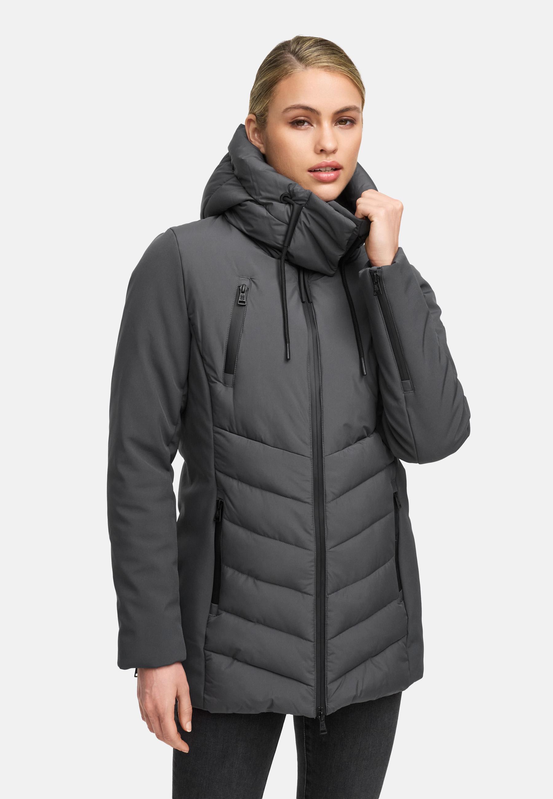 Winter Jacke mit Kapuze "Tivaa XVI" Anthracite