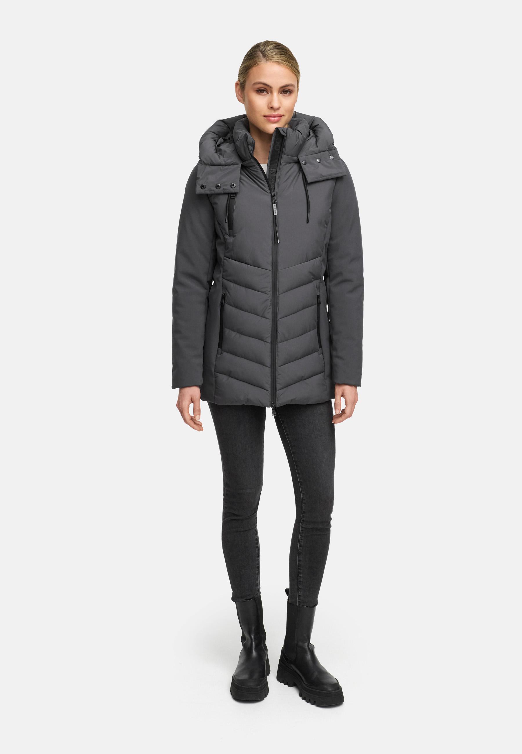 Winter Jacke mit Kapuze "Tivaa XVI" Anthracite
