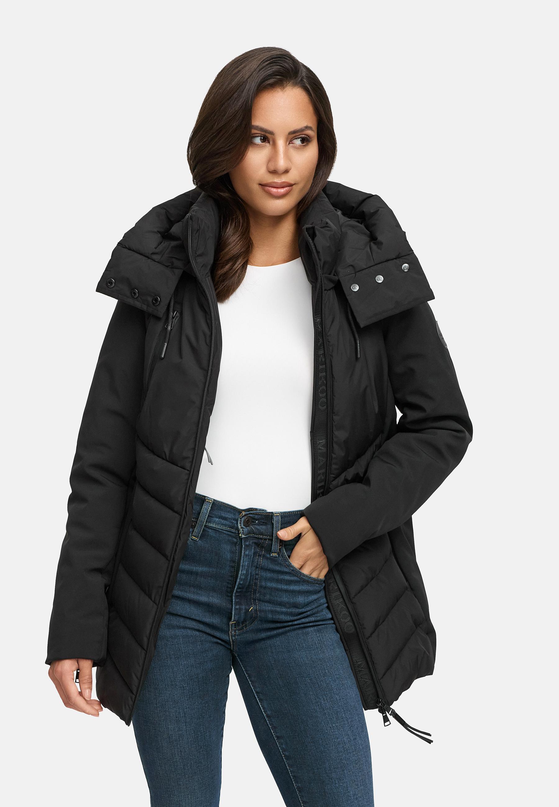 Winter Jacke mit Kapuze "Tivaa XVI" Black