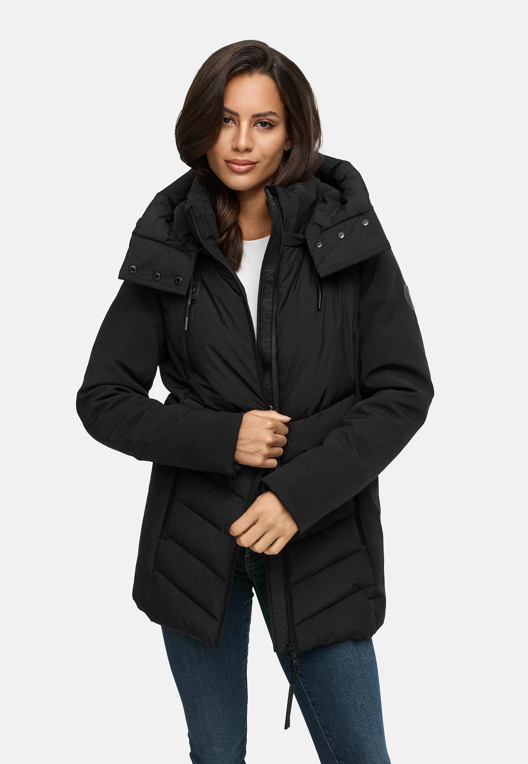 Winter Jacke mit Kapuze "Tivaa XVI" Black