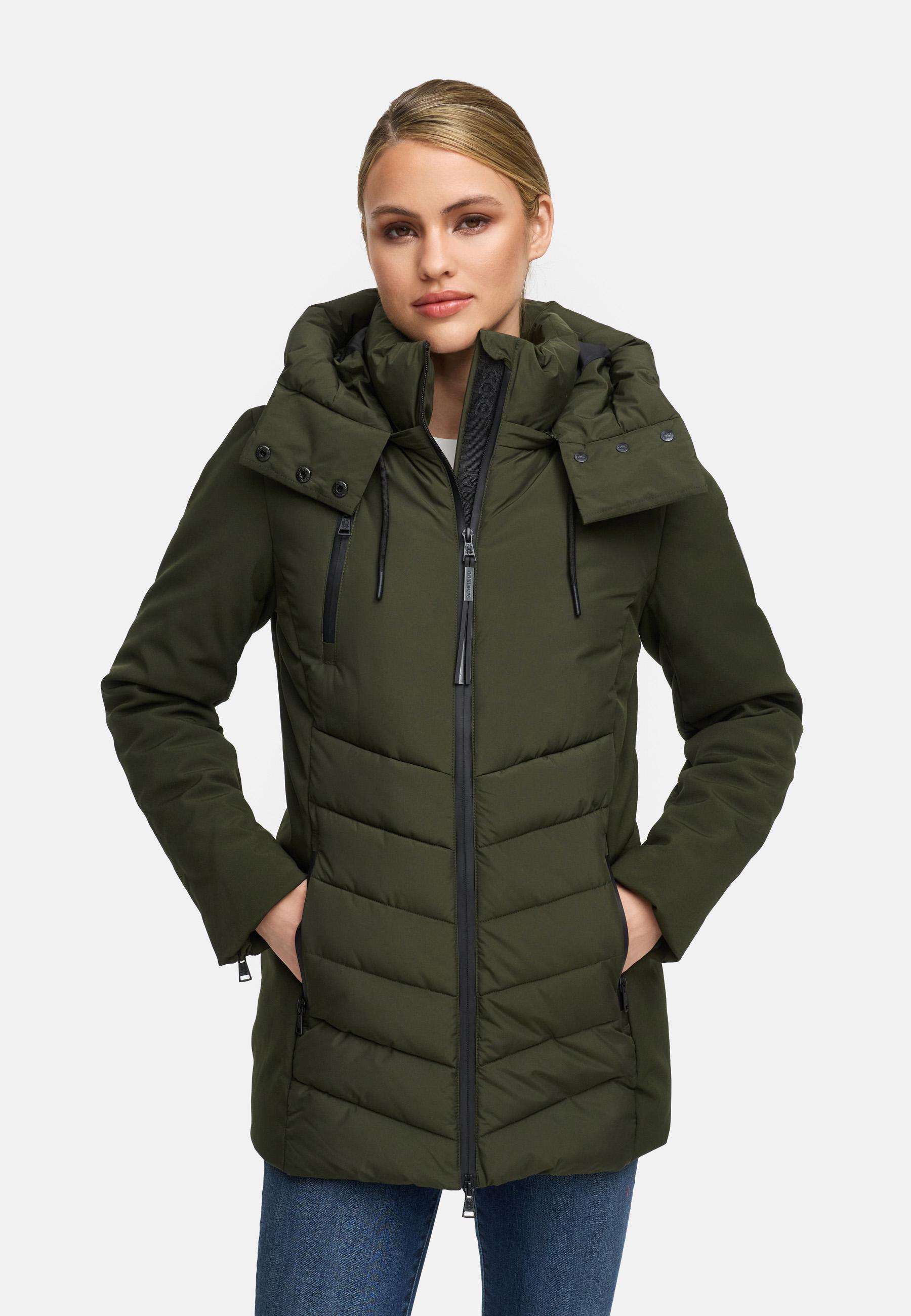 Winter Jacke mit Kapuze "Tivaa XVI" Dark Olive