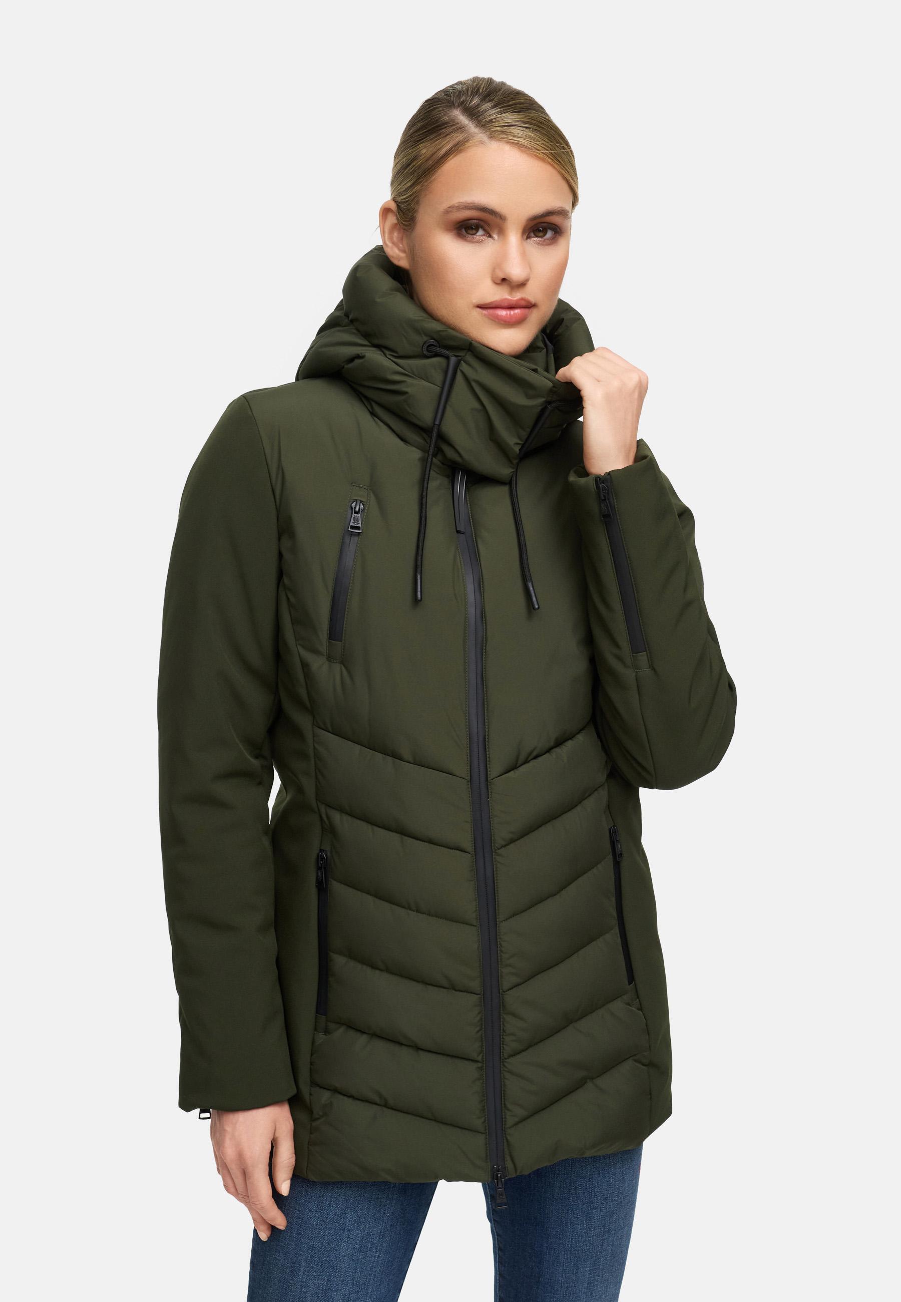 Winter Jacke mit Kapuze "Tivaa XVI" Dark Olive